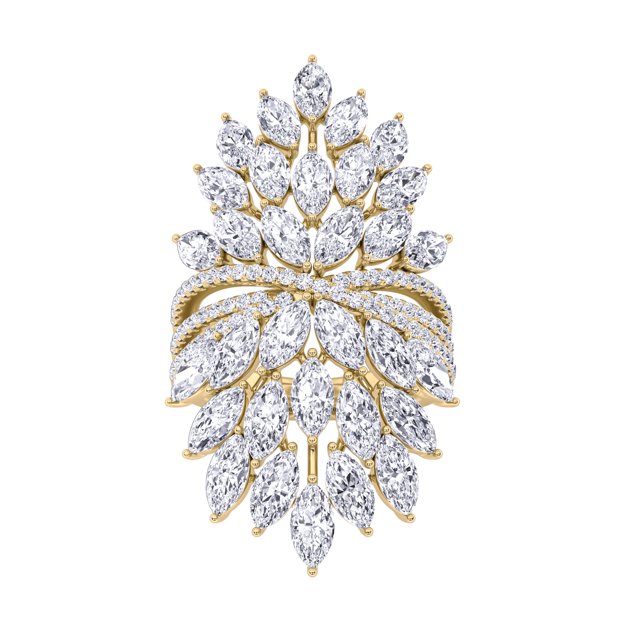 Floral Enchantment Cocktail Ring 2