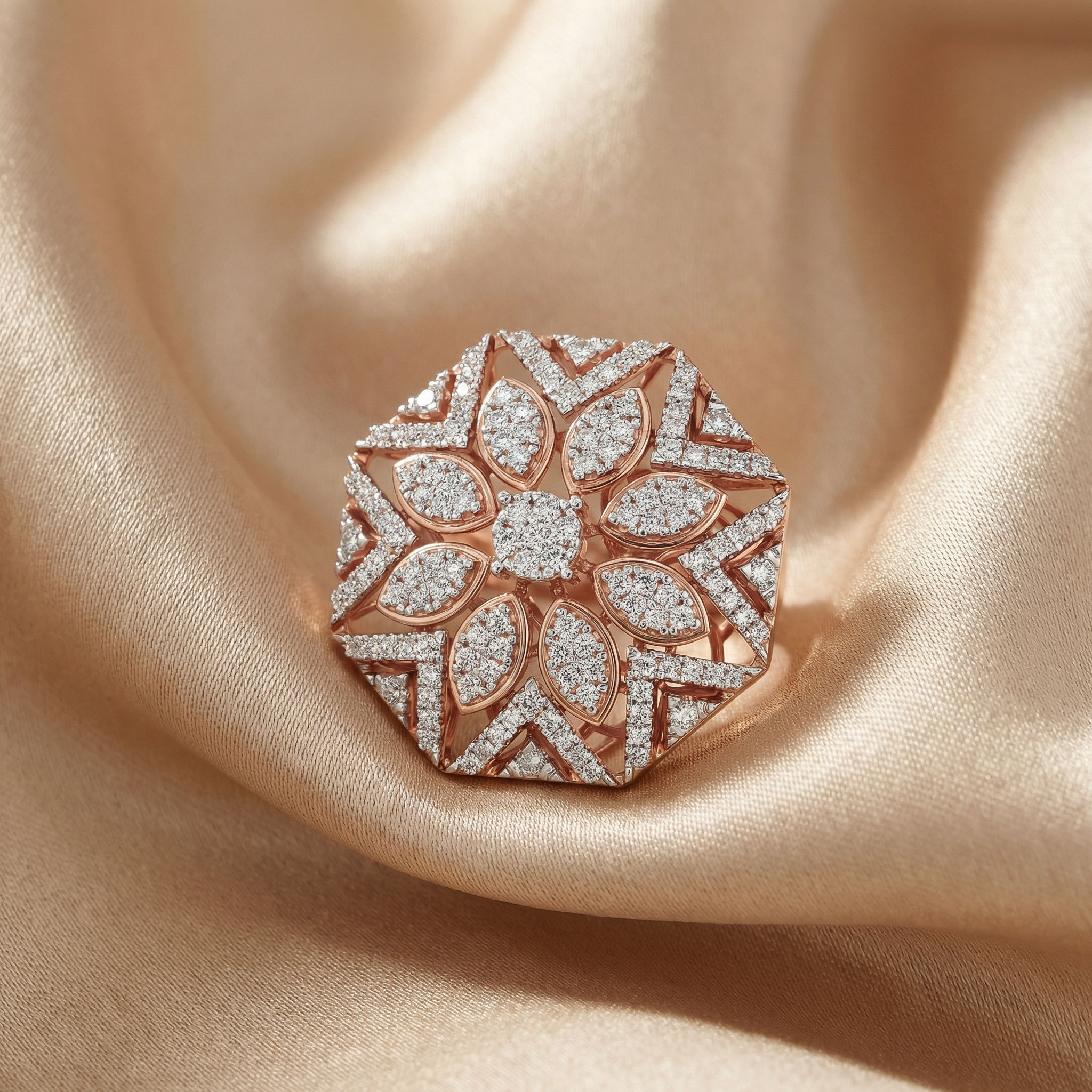 OctaBloom Statement Ring 2