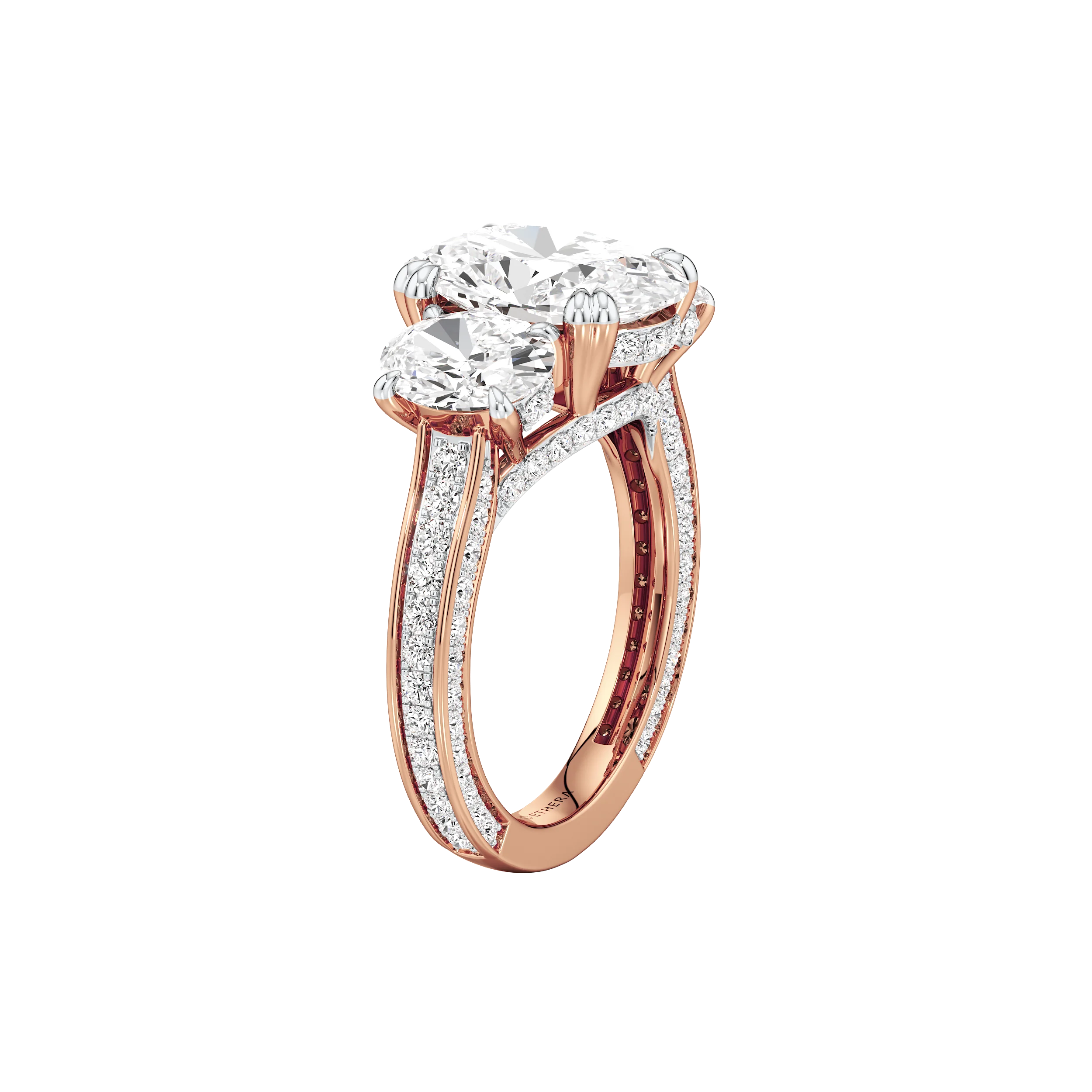 Triple Radiance Cocktail Ring 13