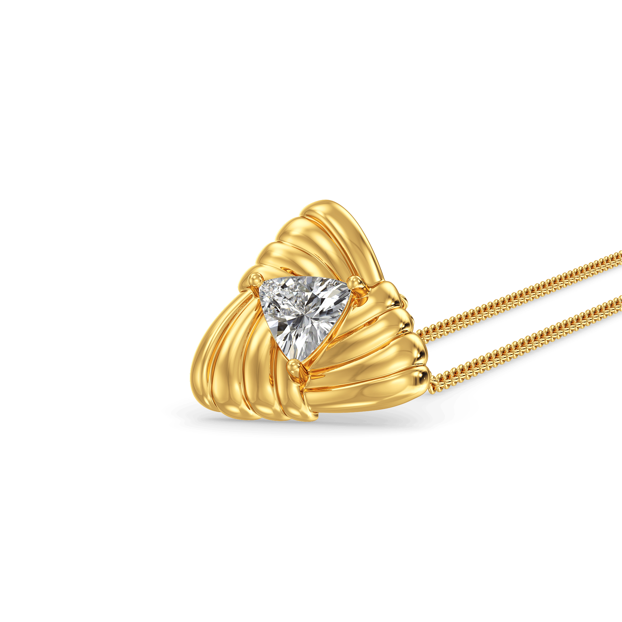 Facet and Gold Pendant 0
