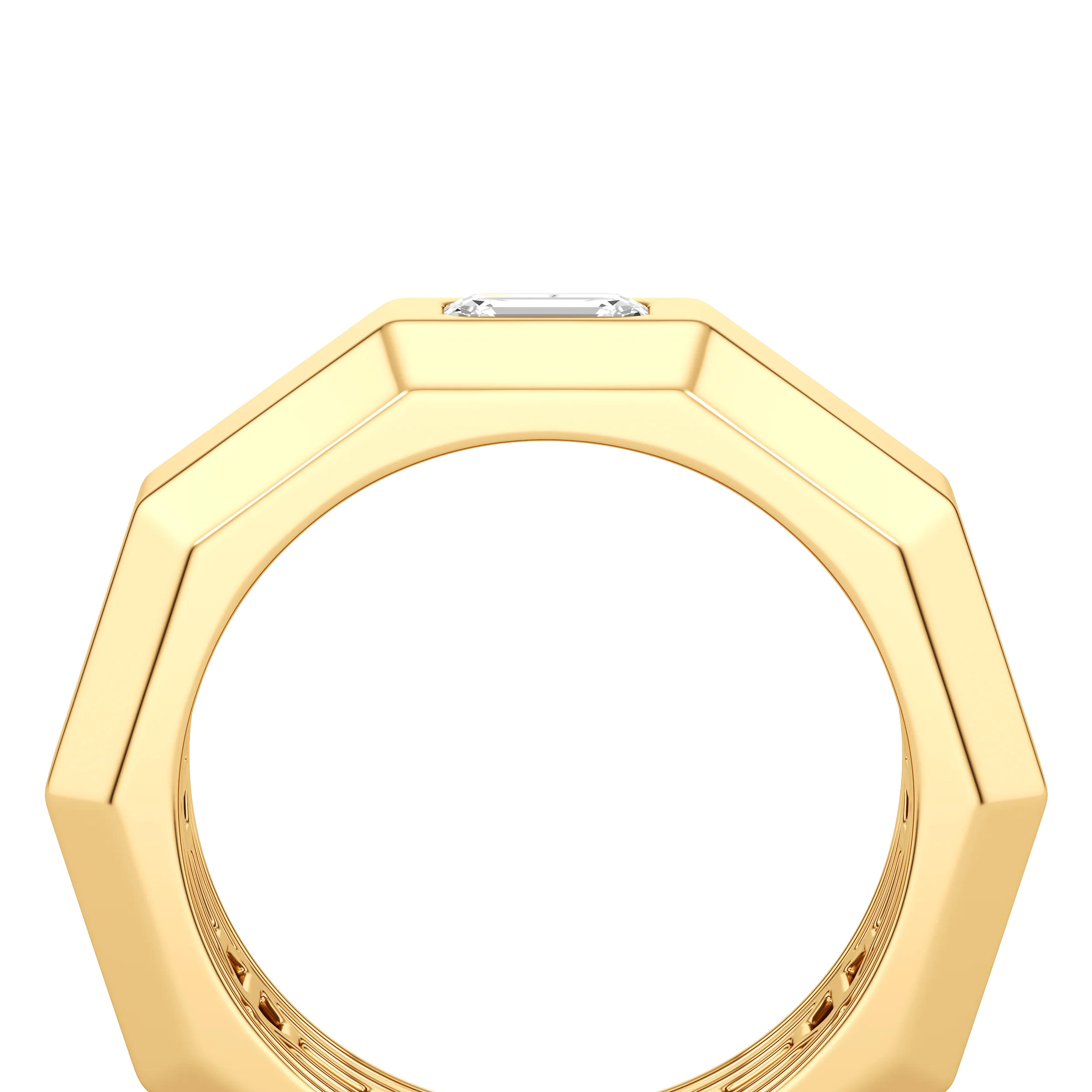 Edgeline Emerald-Cut Band 3