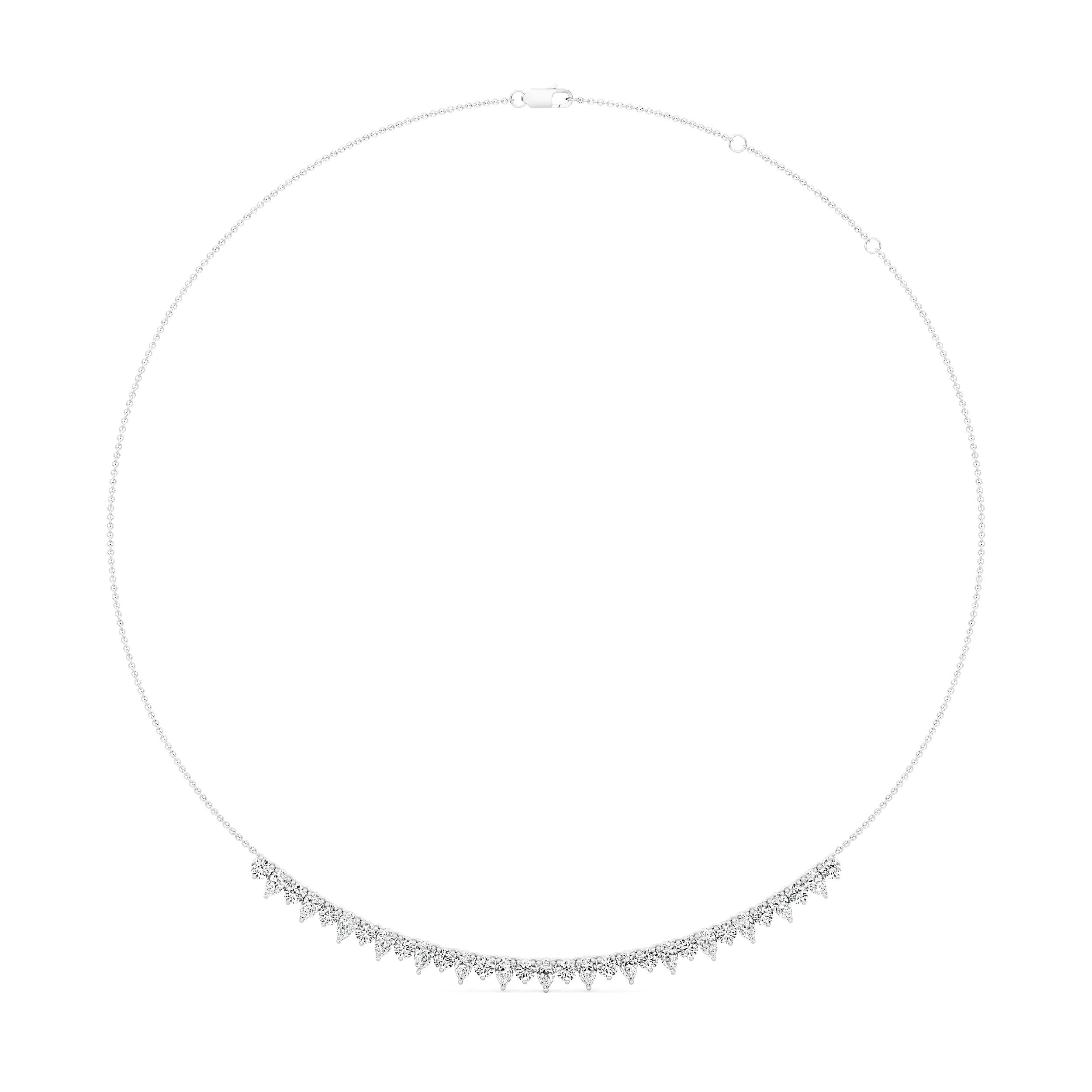 Cascade Line Diamond Necklace 7