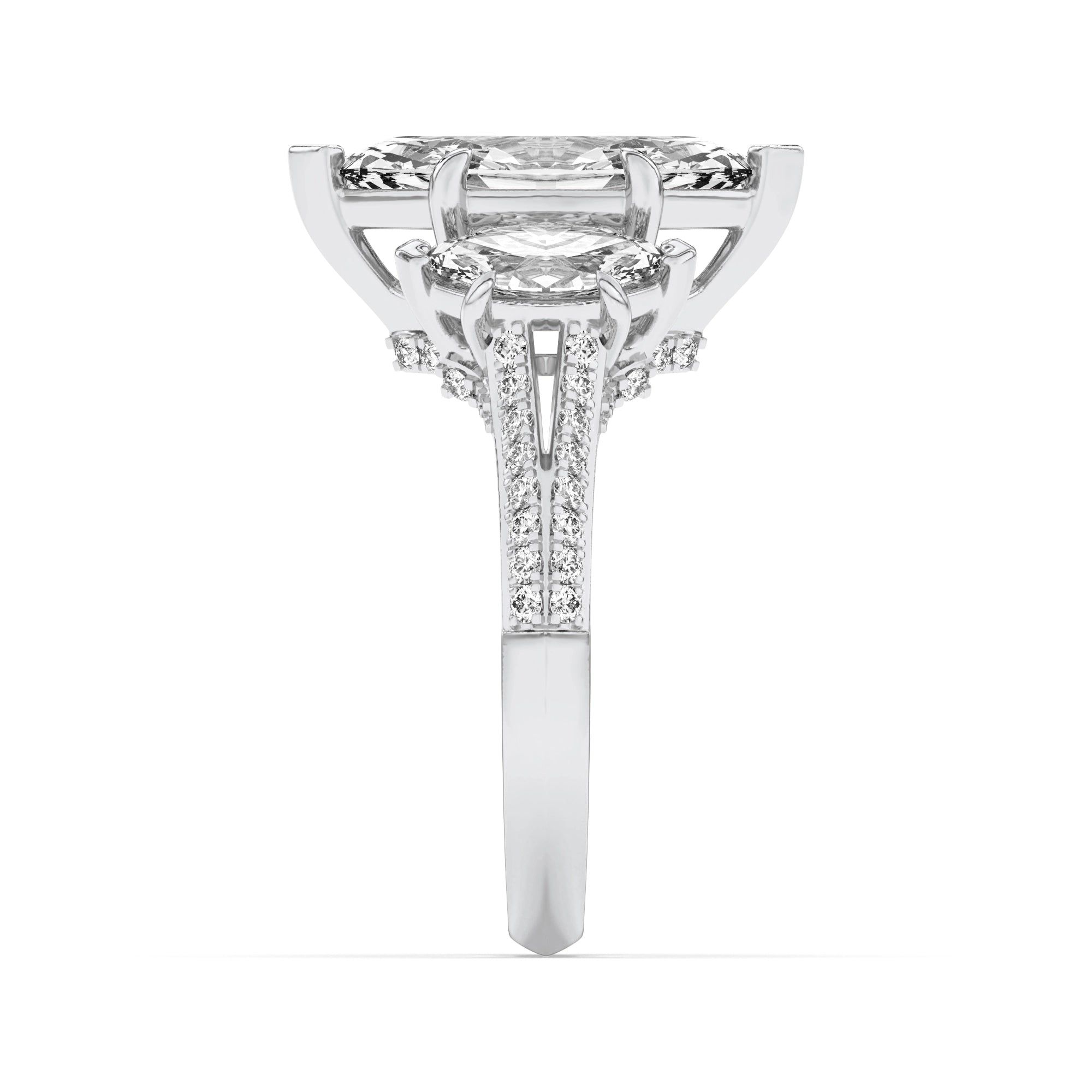 Trinity Of Sparkle 5 Stone Ring 9