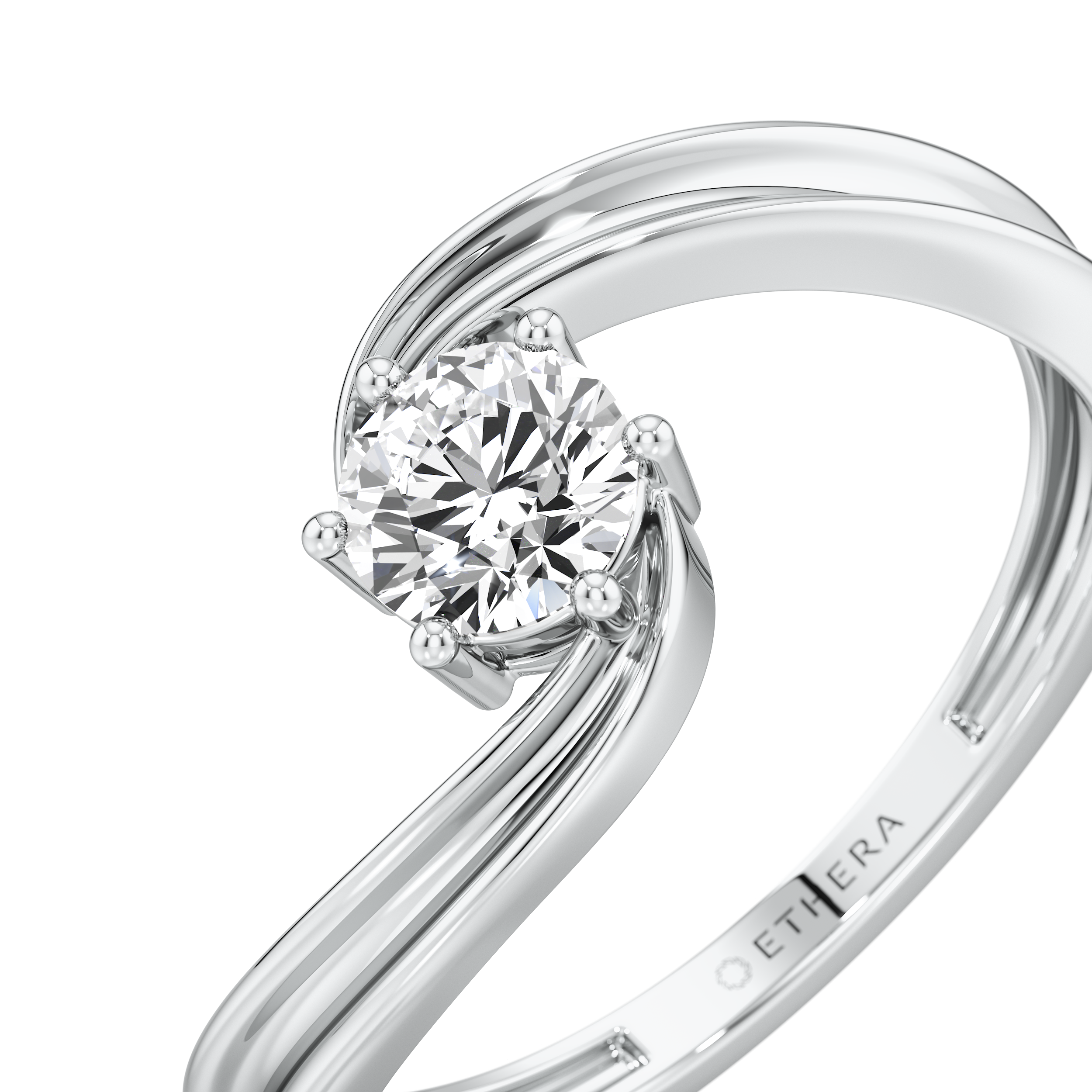 Glide Solitaire Ring 8