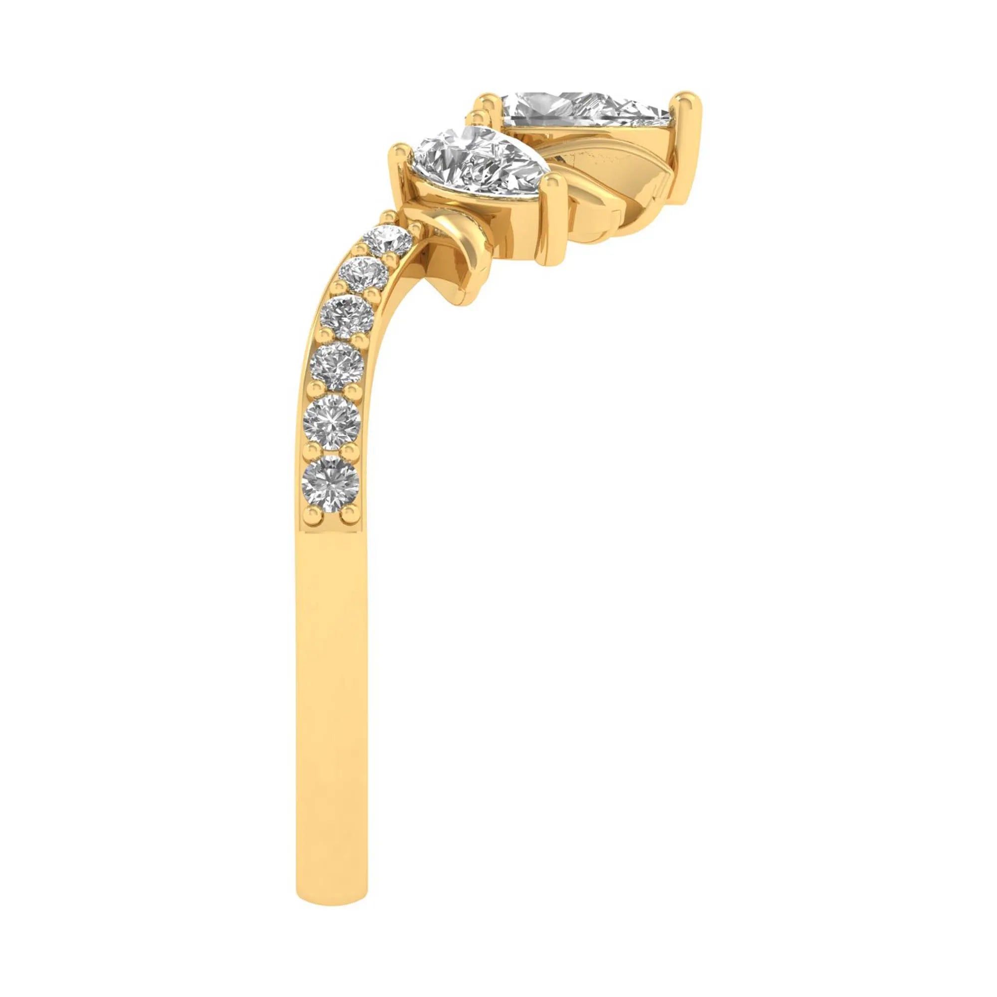 Fairylights 3 Stone Ring 5