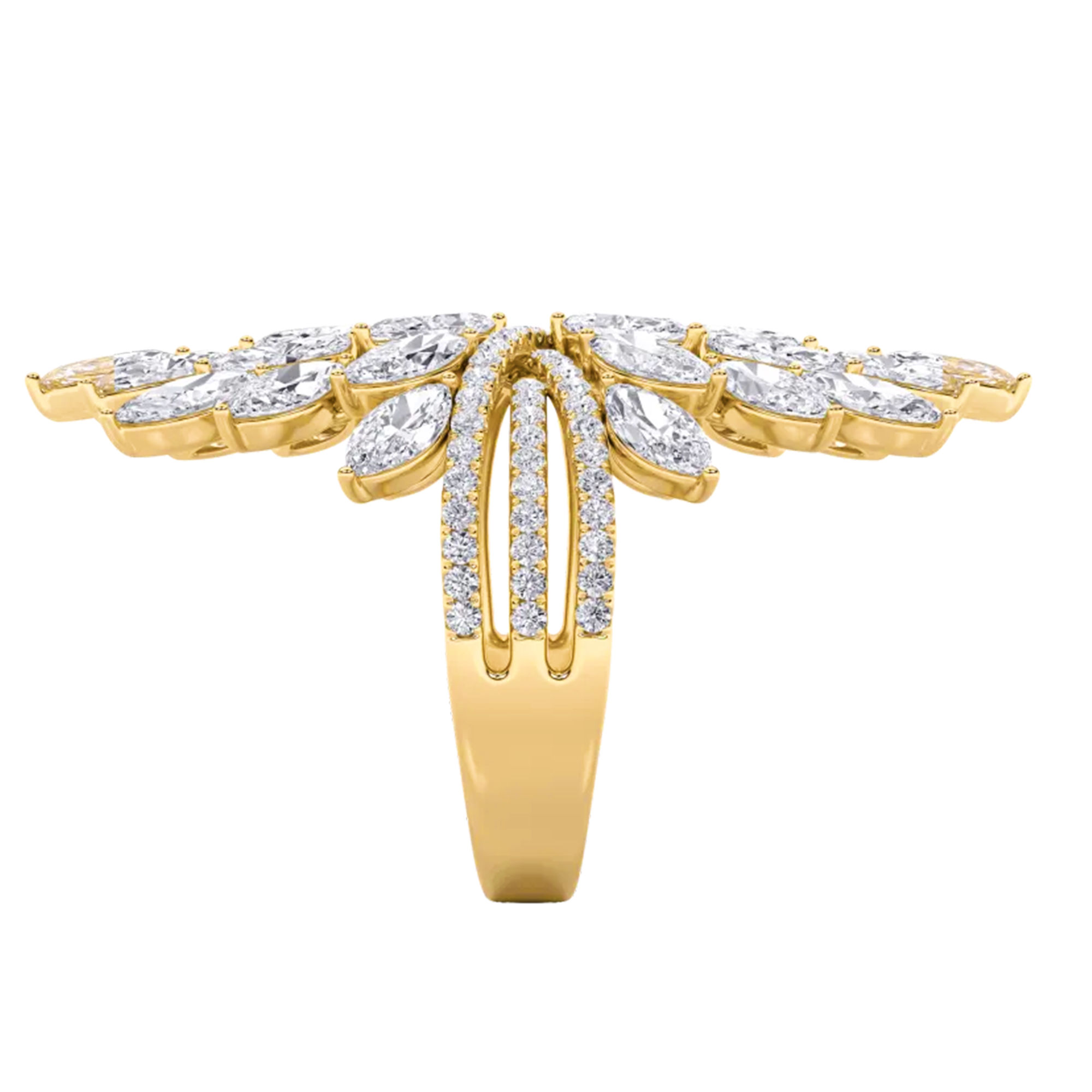 Floral Enchantment Cocktail Ring 4