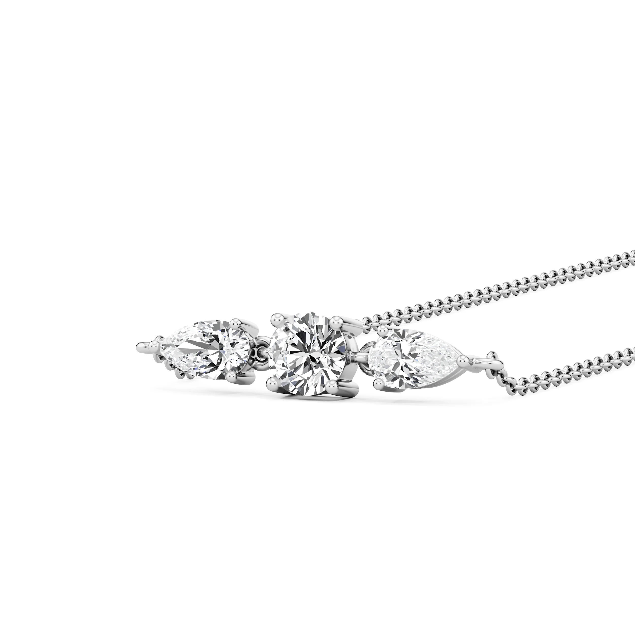 Trio Balance Diamond Necklet 3