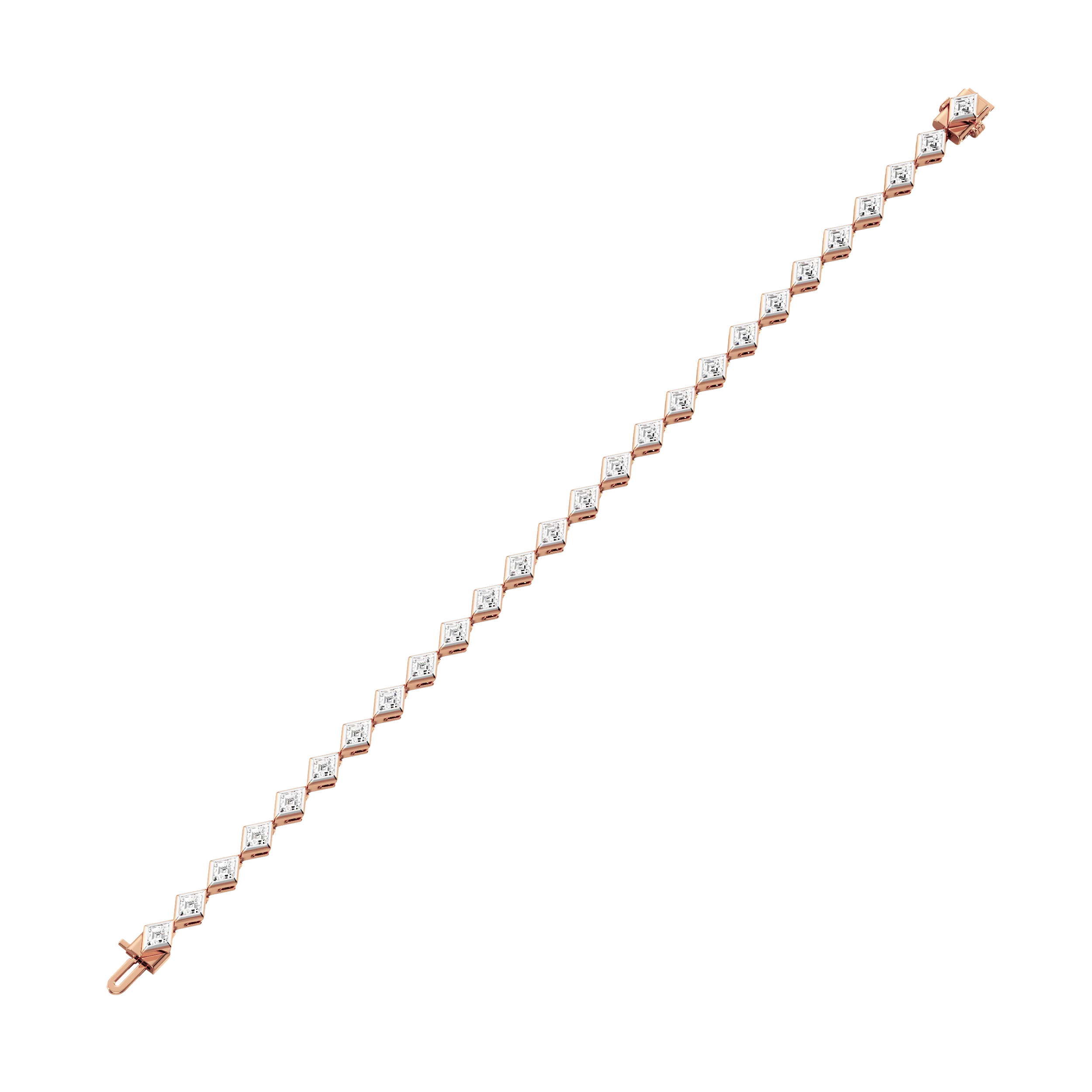 Infinite Lozenge Tennis Bracelet 9