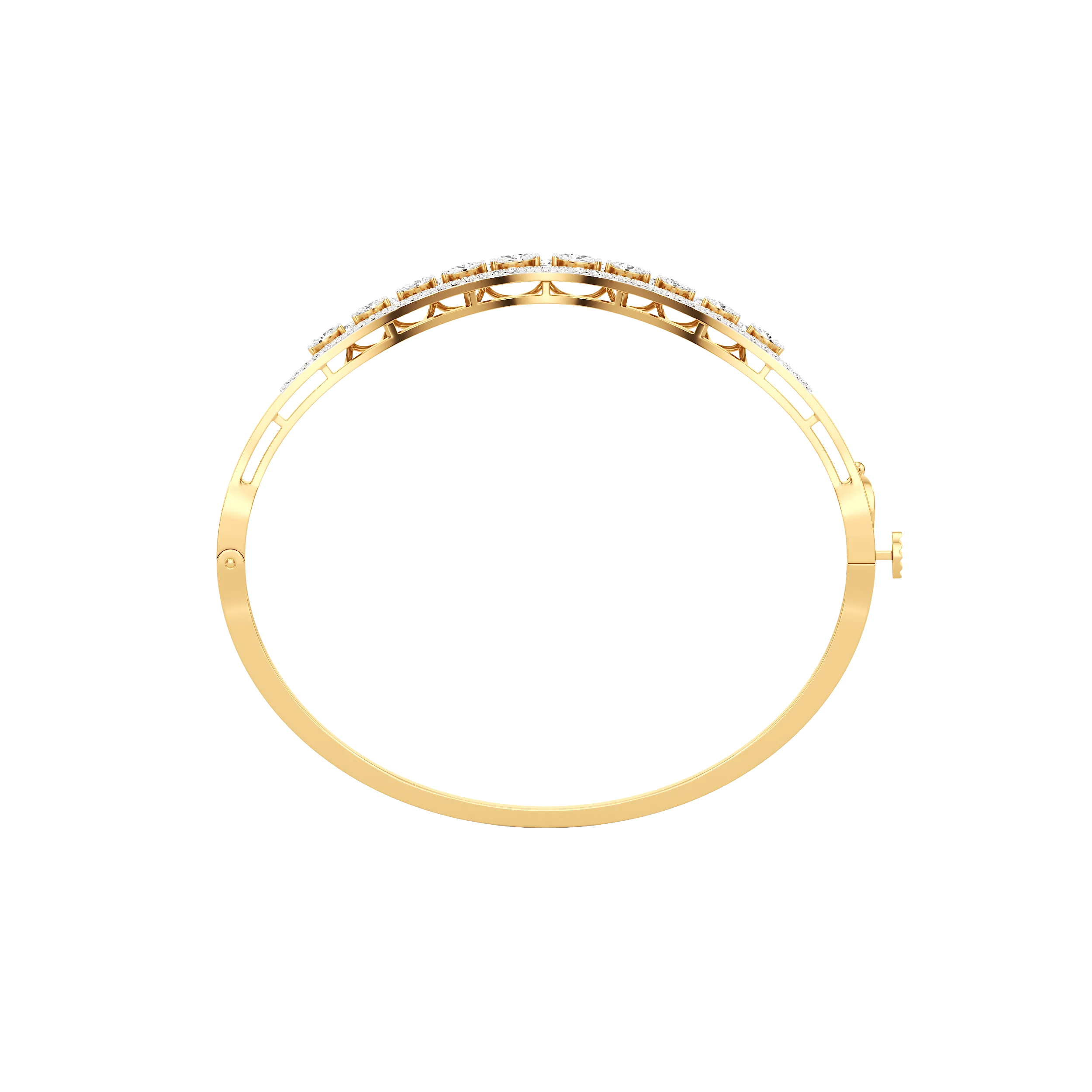Luxe Ethera Oval Bangle hover