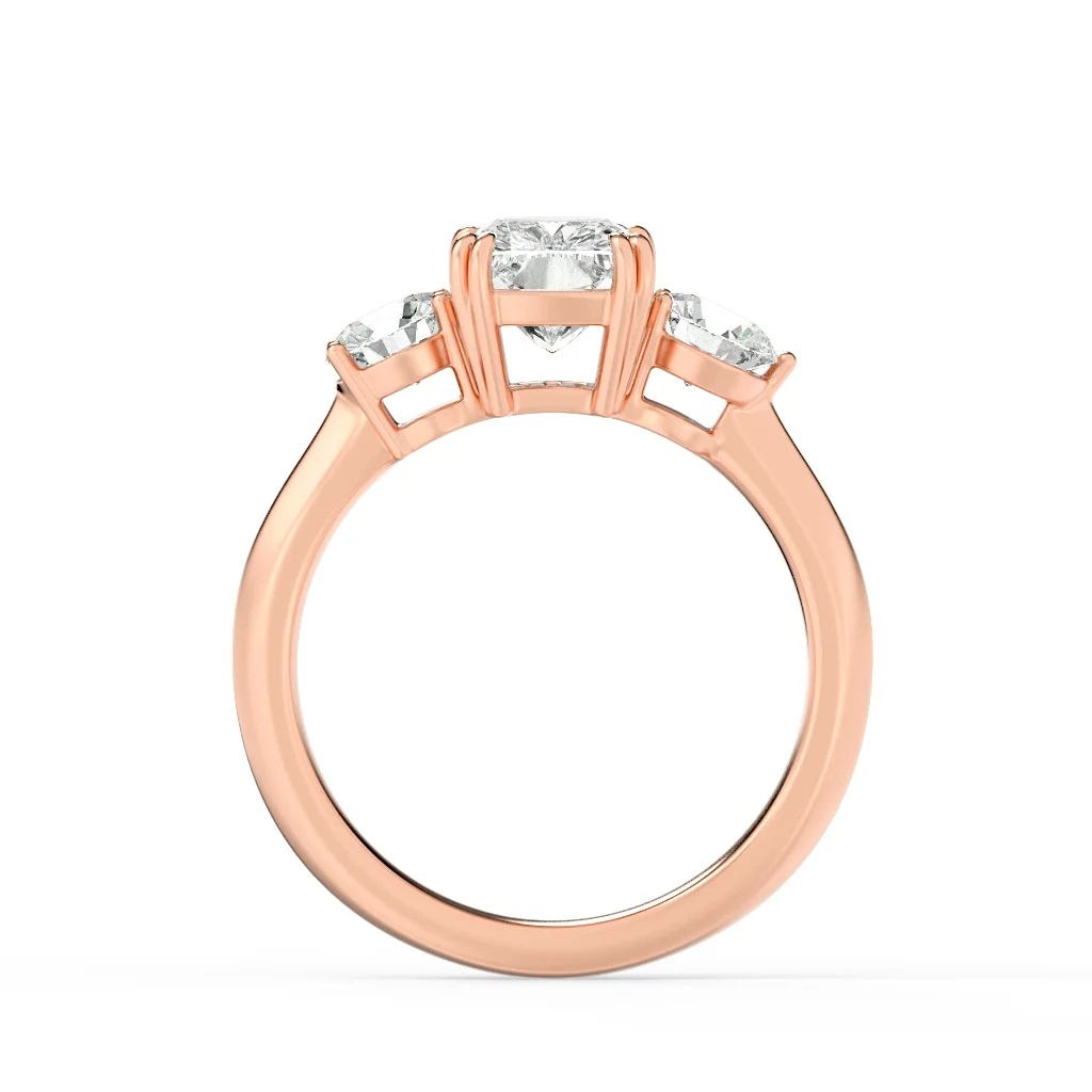 Triumphant Glow 3 Stone Ring 11