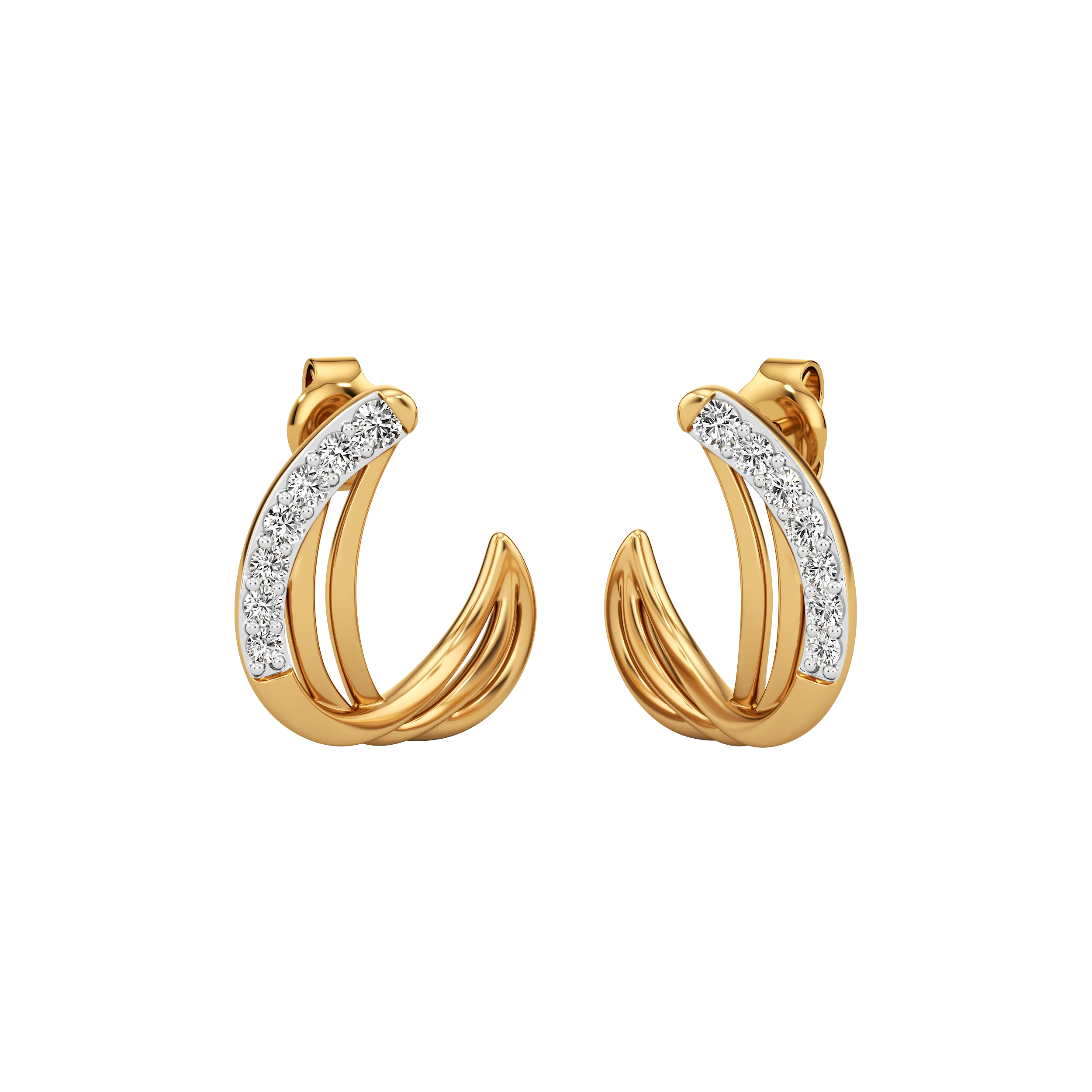 Crescent Arc Earrings 0