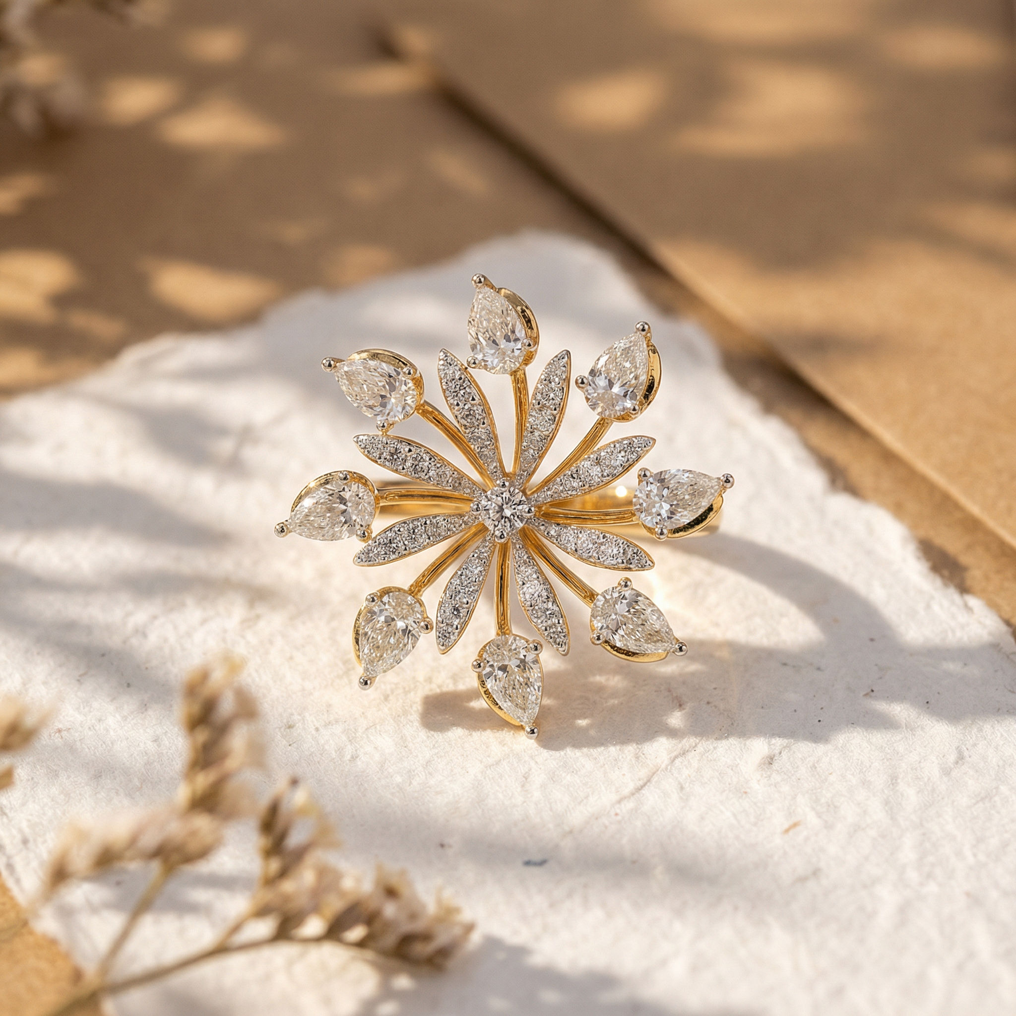 Silver Fern Statement Ring 2