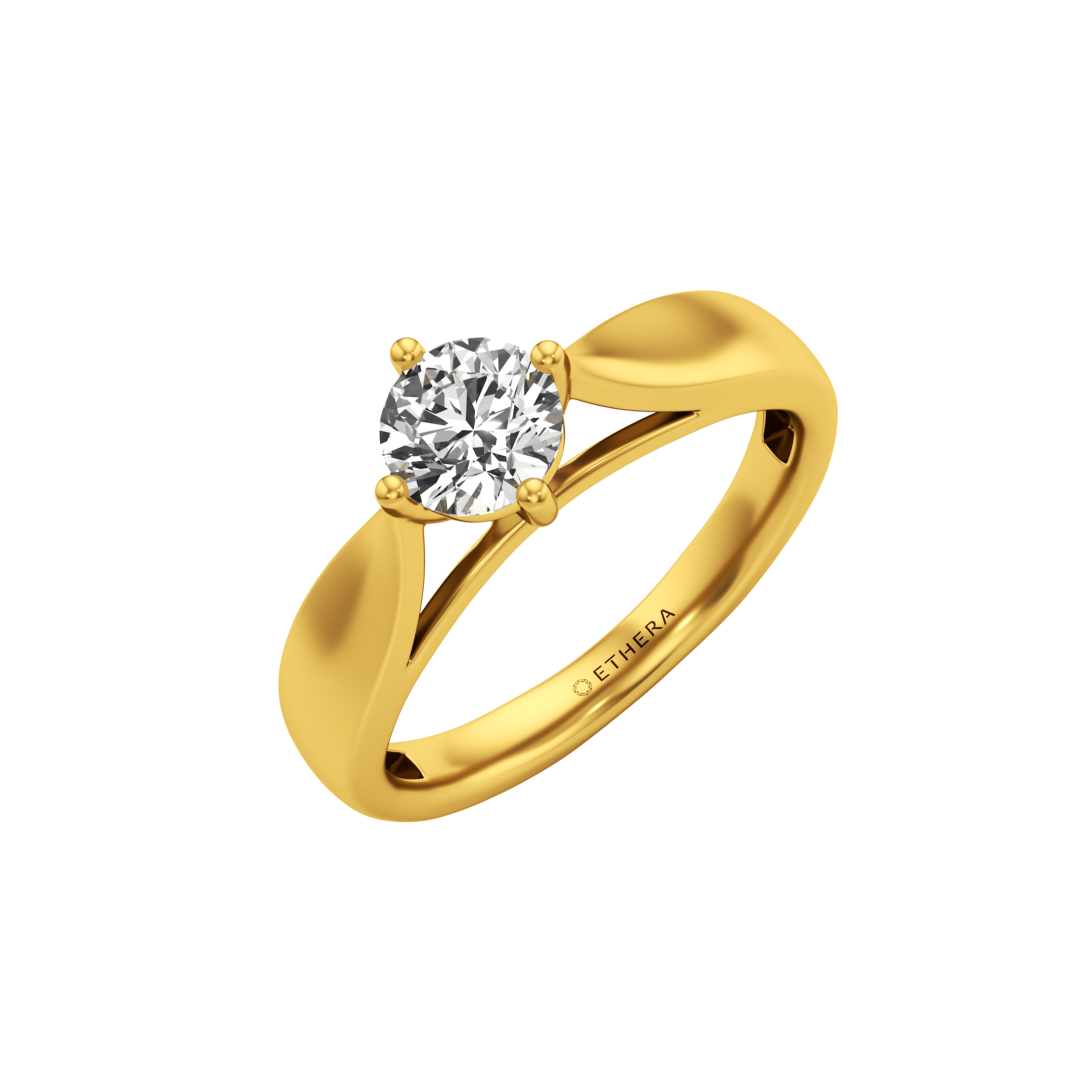 Smoothset Centre-Stone Ring 0