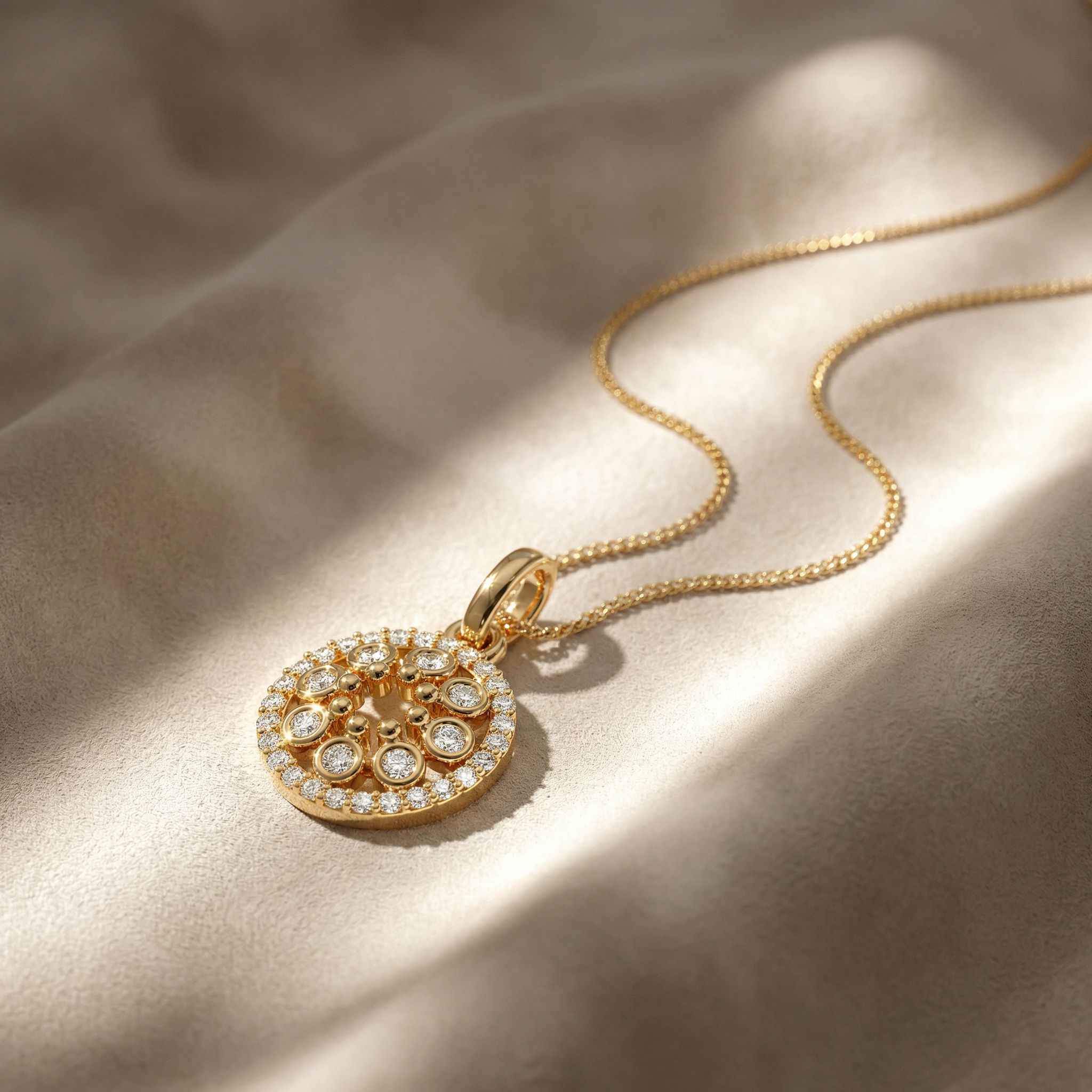 Beaded Sun Pendant 2