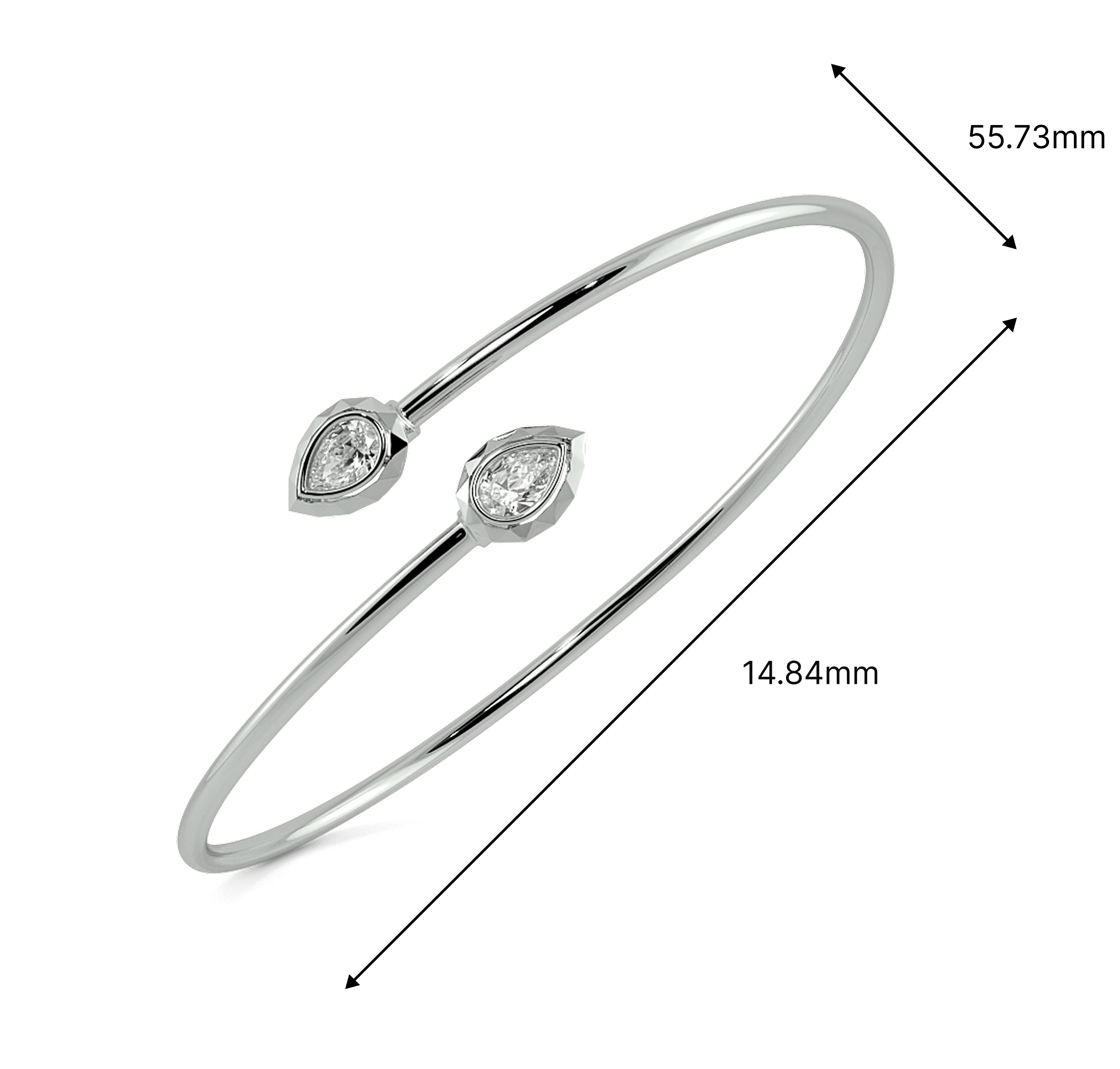 The Halo Breeze Flexible Oval Bangle 4