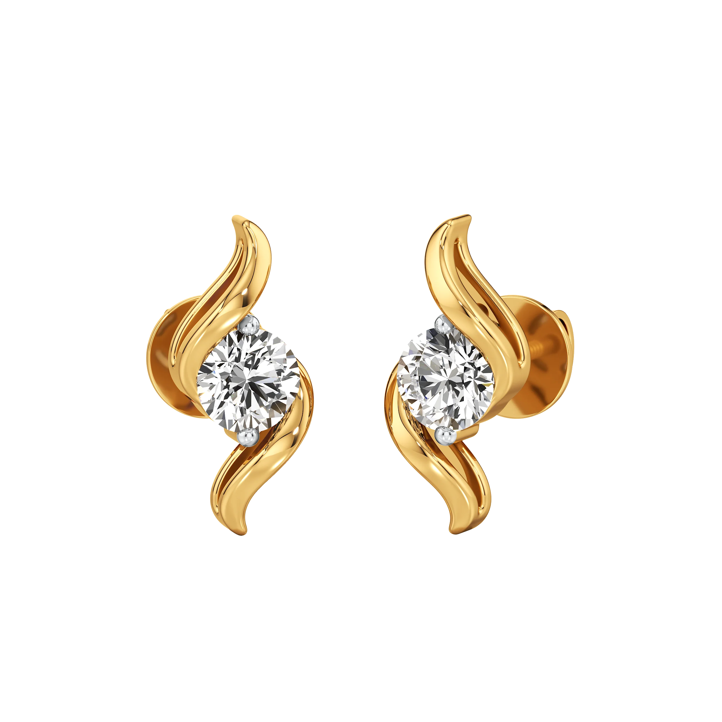 Twist & Glow Stud Earrings 0