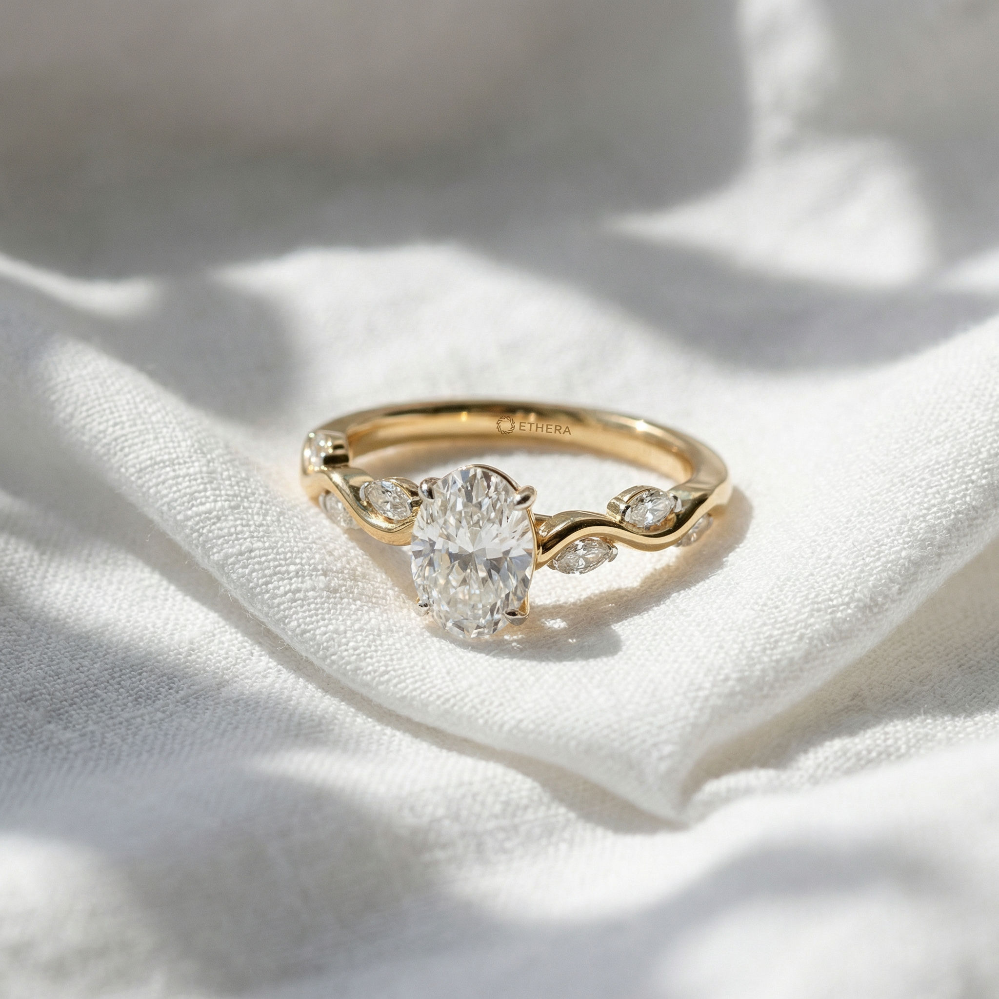 Wild Vine Solitaire Ring 3