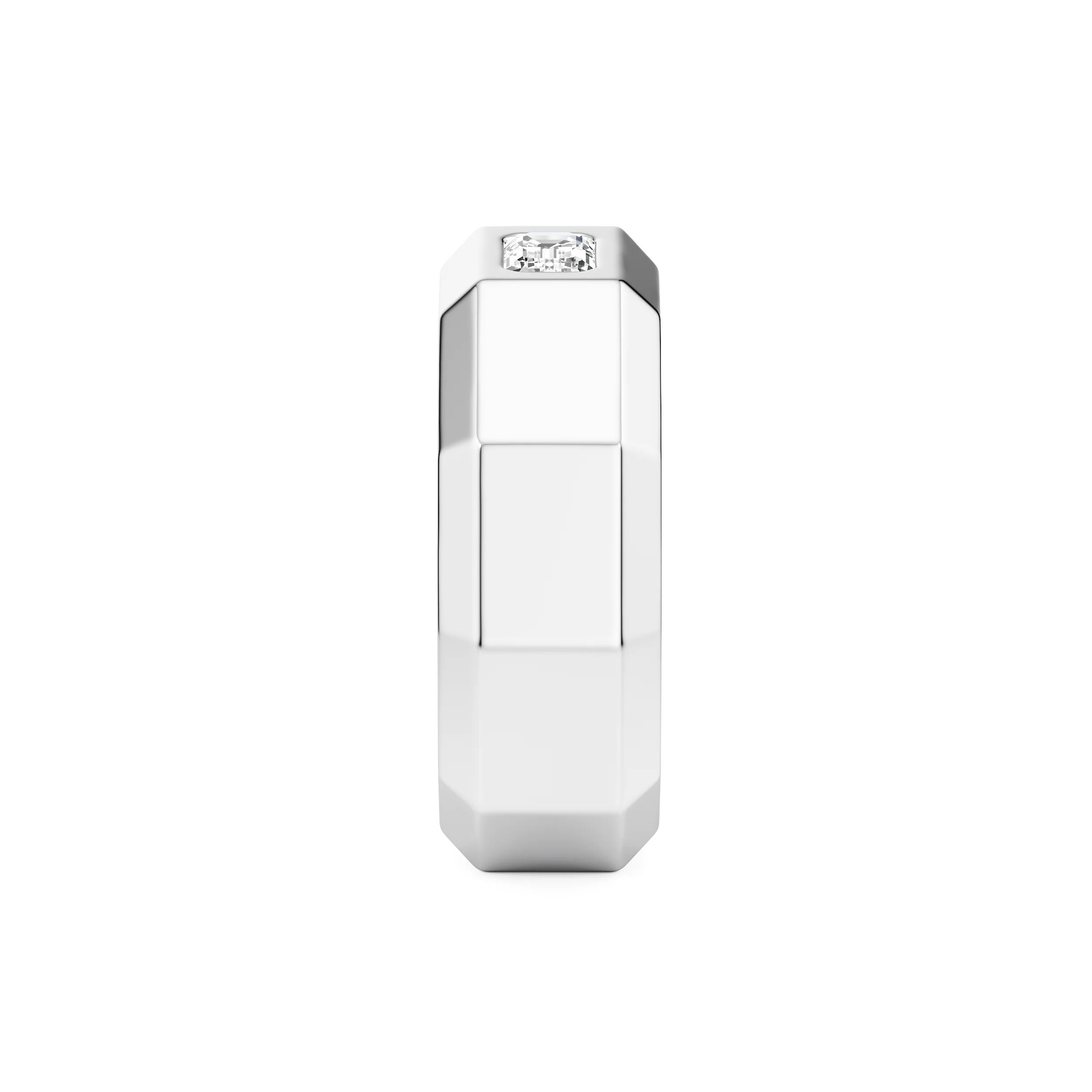 Edgeline Emerald-Cut Band 10