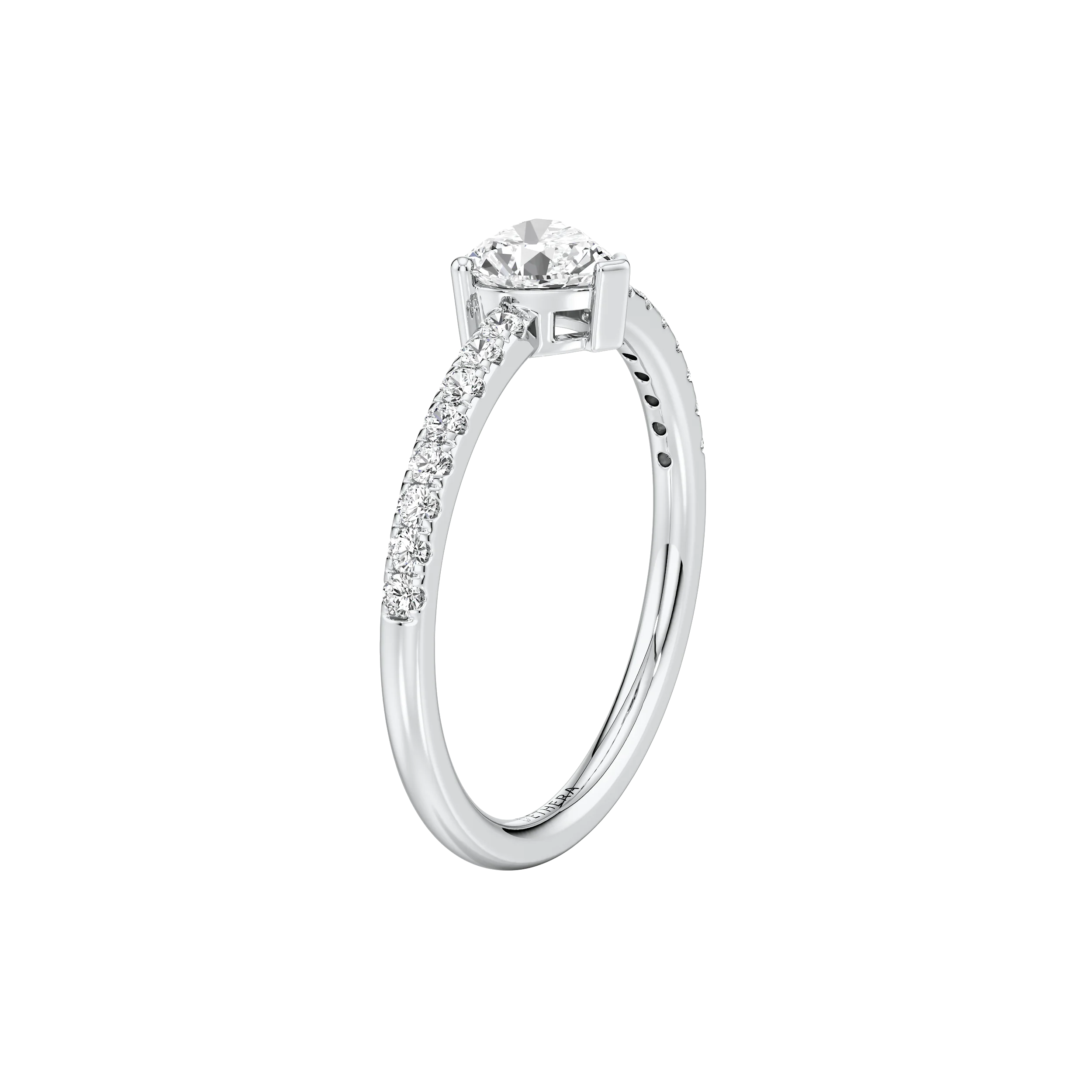 Heart Of Love Solitaire Ring 9