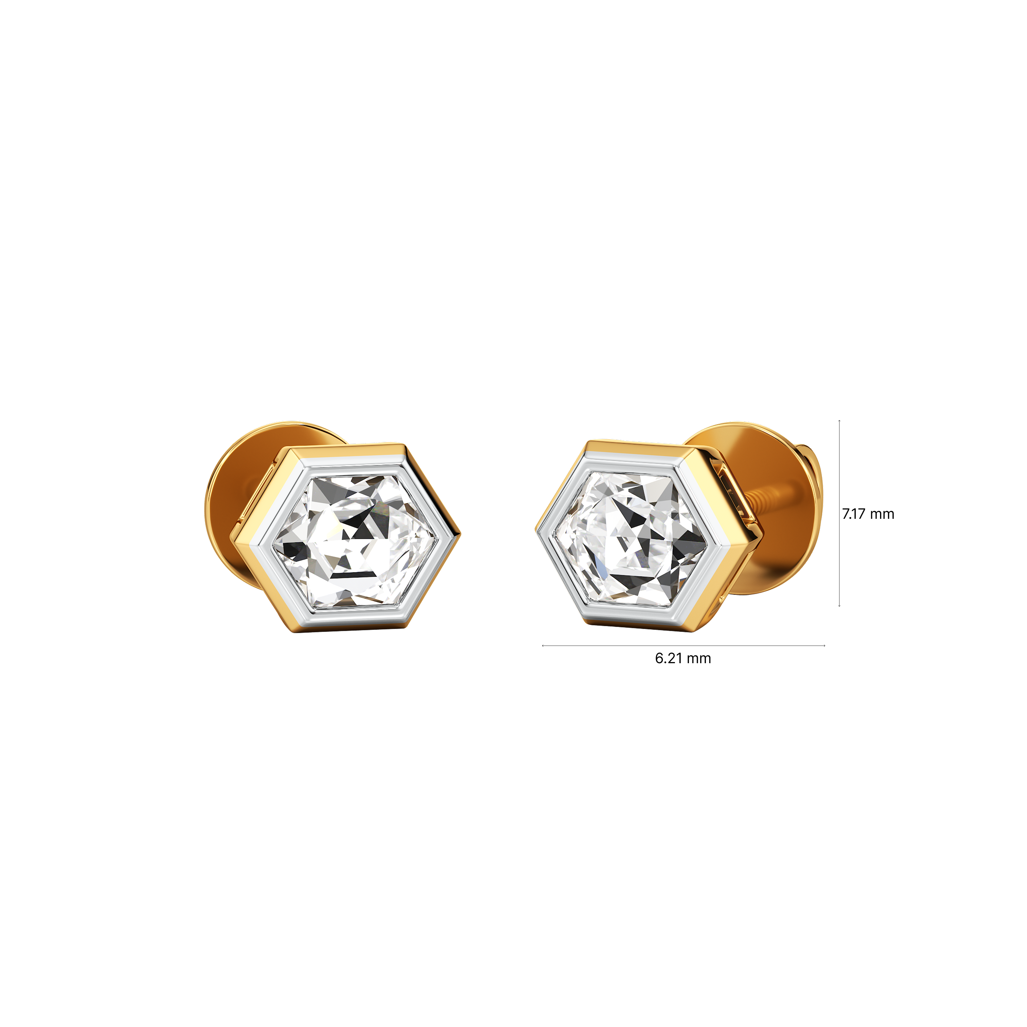 Faceted Beauty Stud Earrings 5