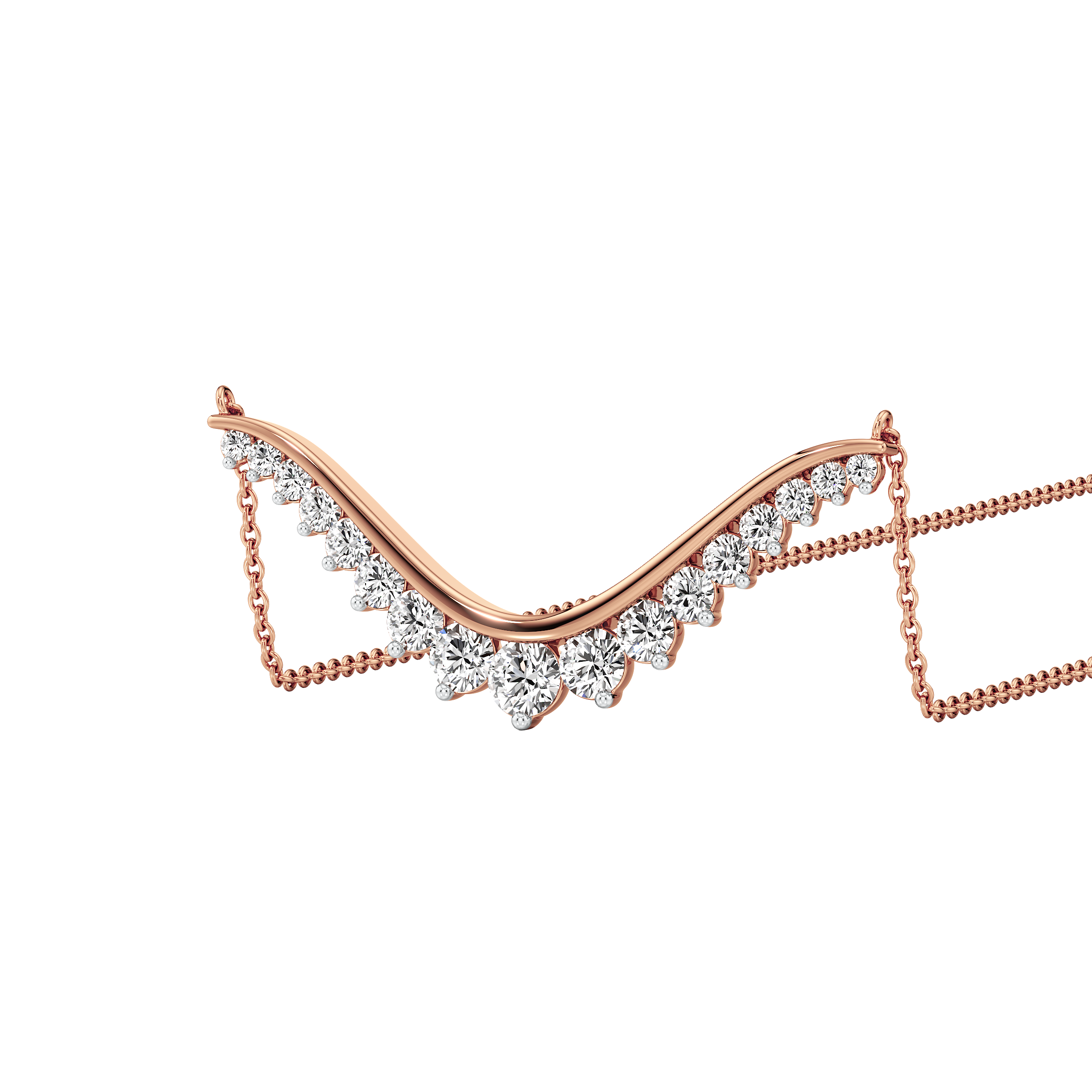 Elaria Cascade Diamond Necklace 6