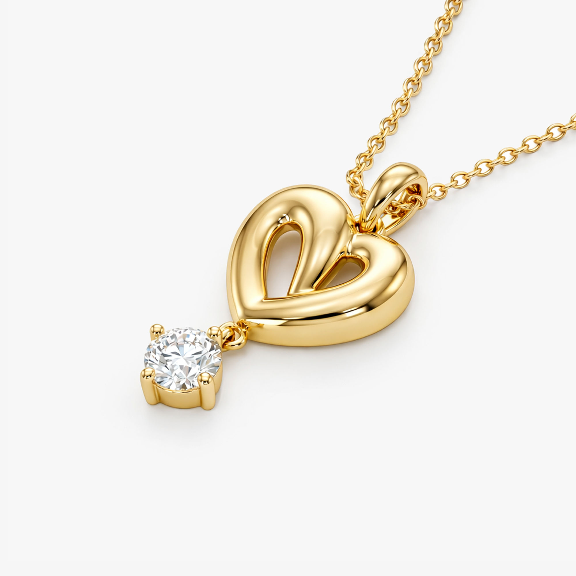 Puffheart Drop Pendant 1