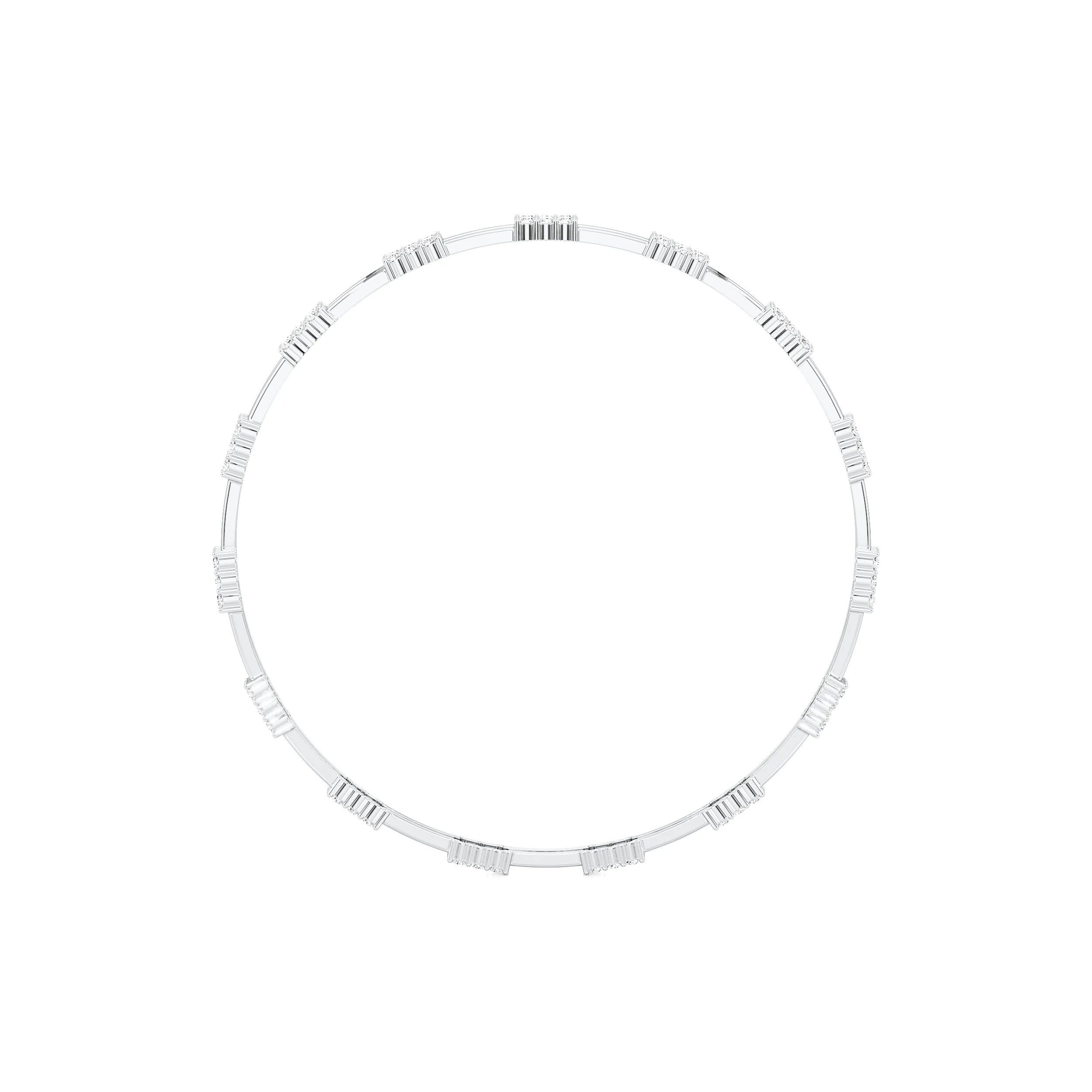 Echo Grid Round Bangle 4