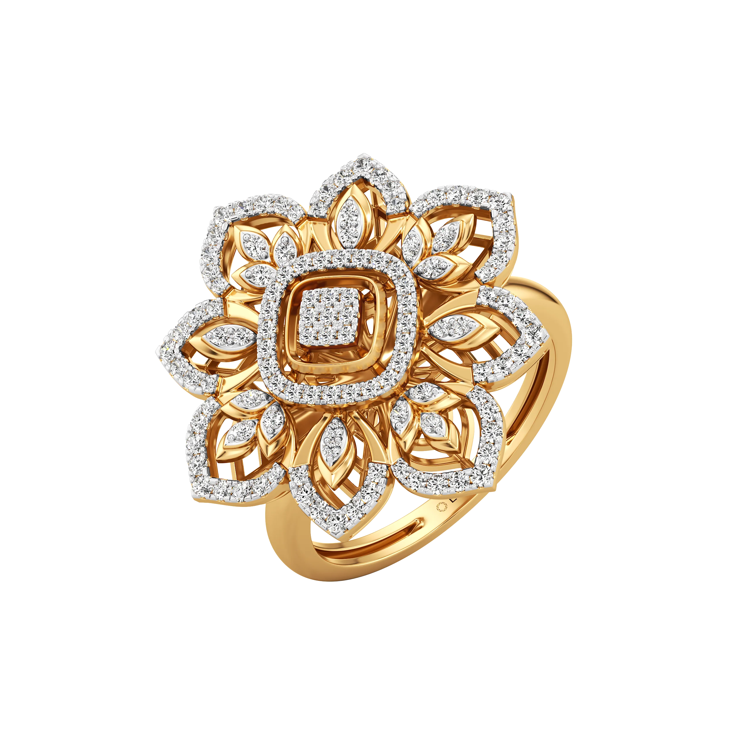 Lustre Petal Grande Ring