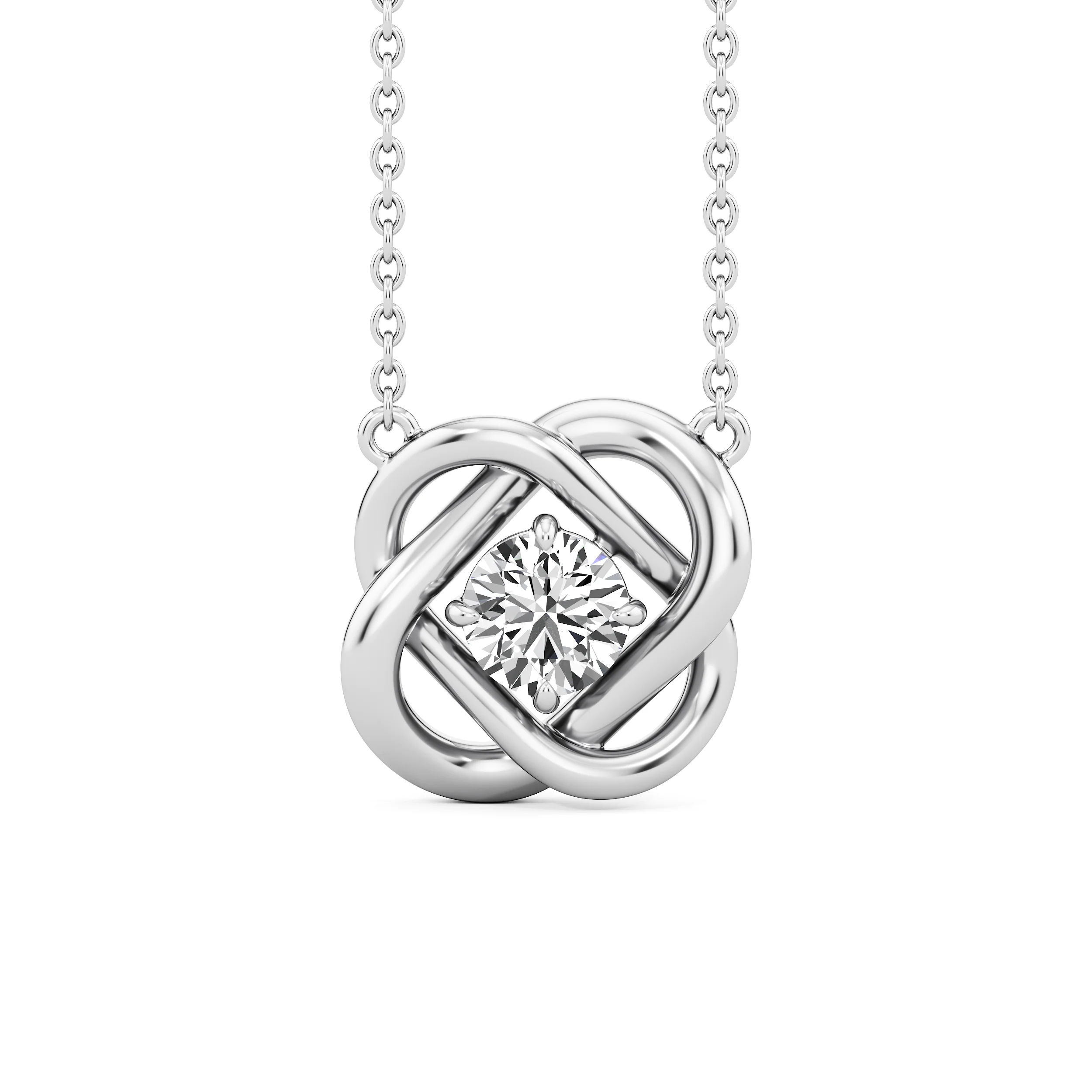 Infinity Knot Diamond Necklet 5