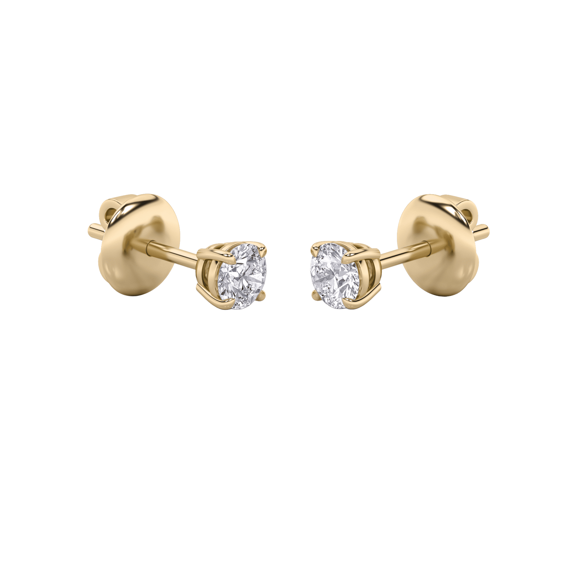 Dainty Orb Stud Earrings 2 Carat 0