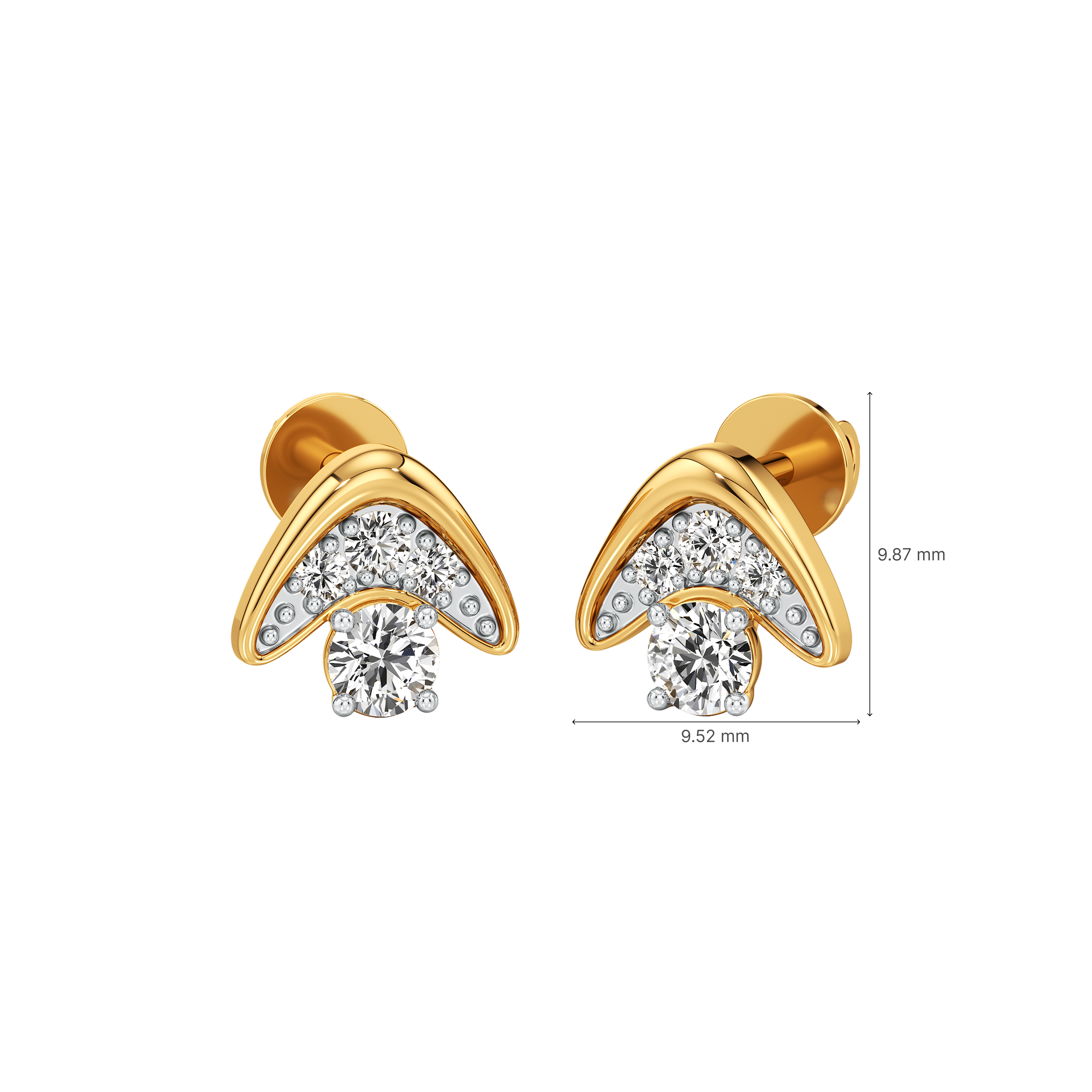 Luna Shield Studs 5