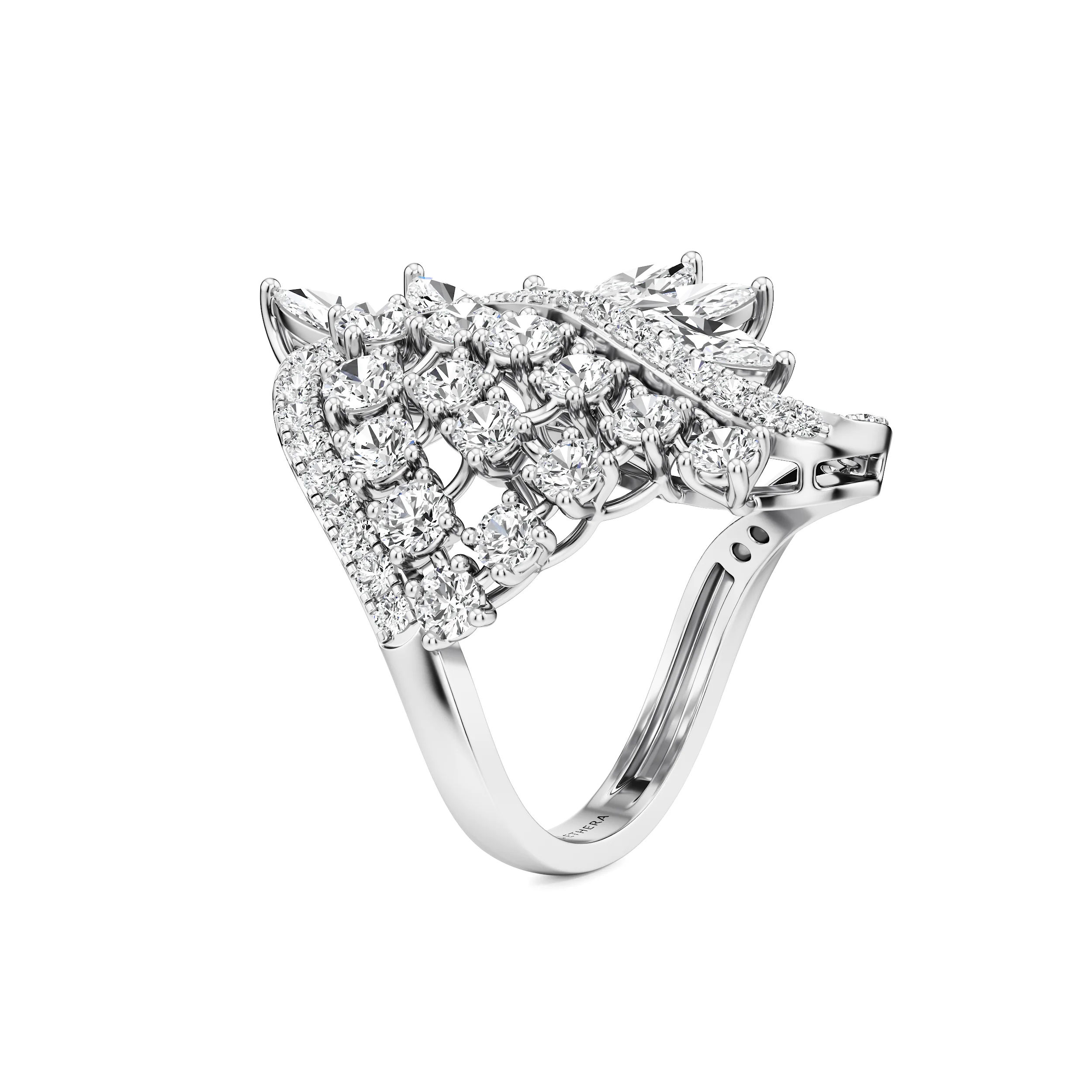 Aurora Wing Diamond Ring 12