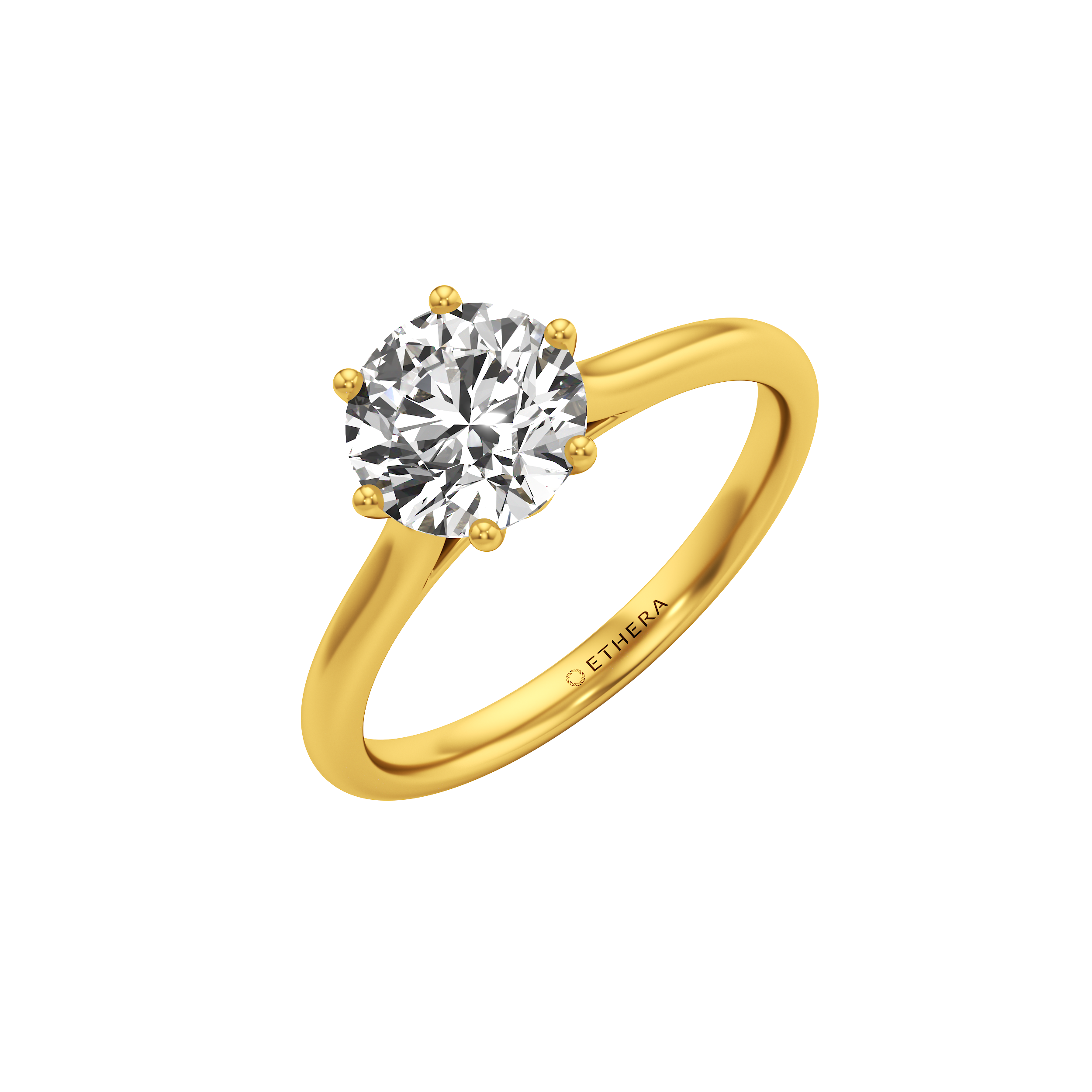 Crownlight Solitaire Ring