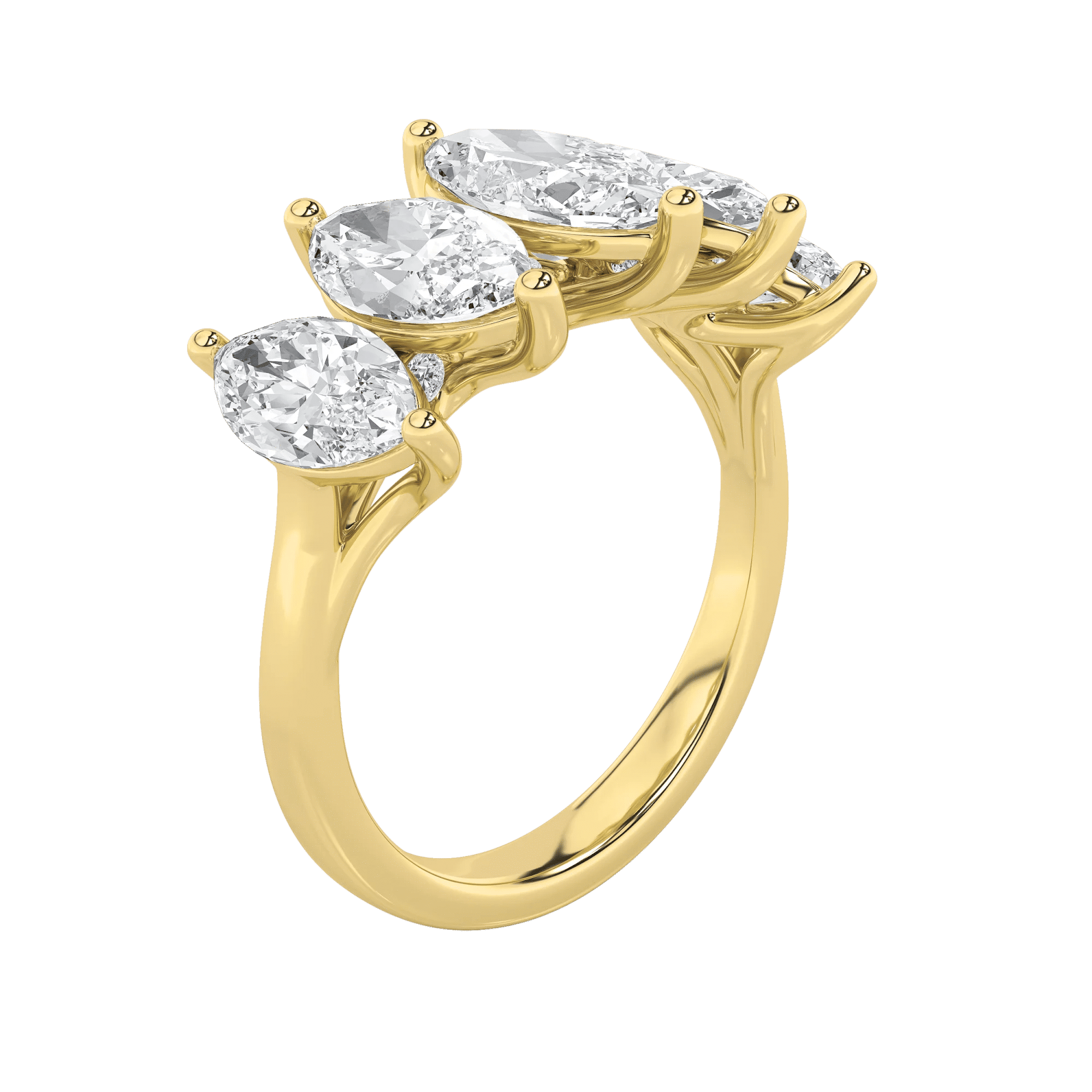 Radiant Penta Five Stone Ring 0