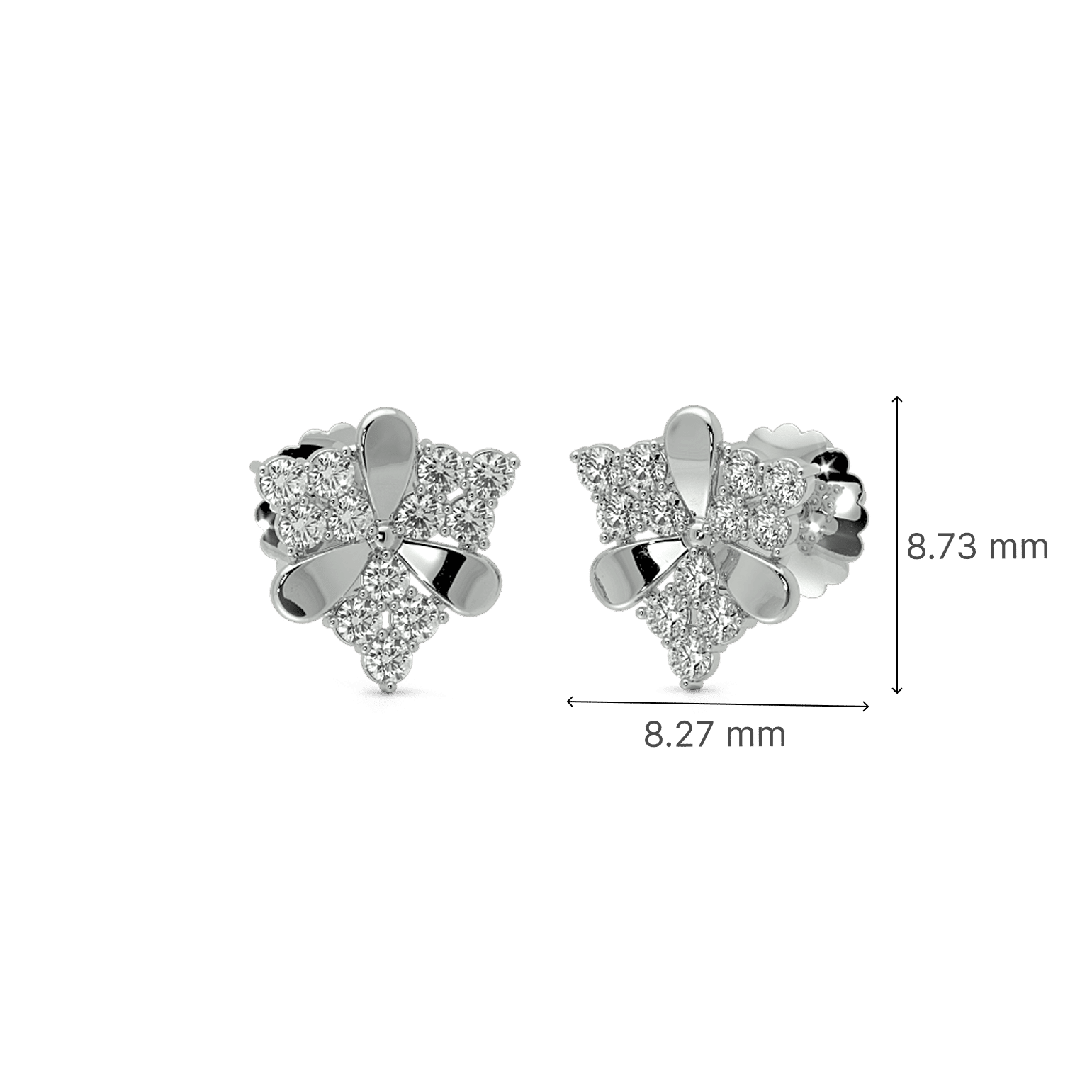 Trium Fleur Stud Earrings 3