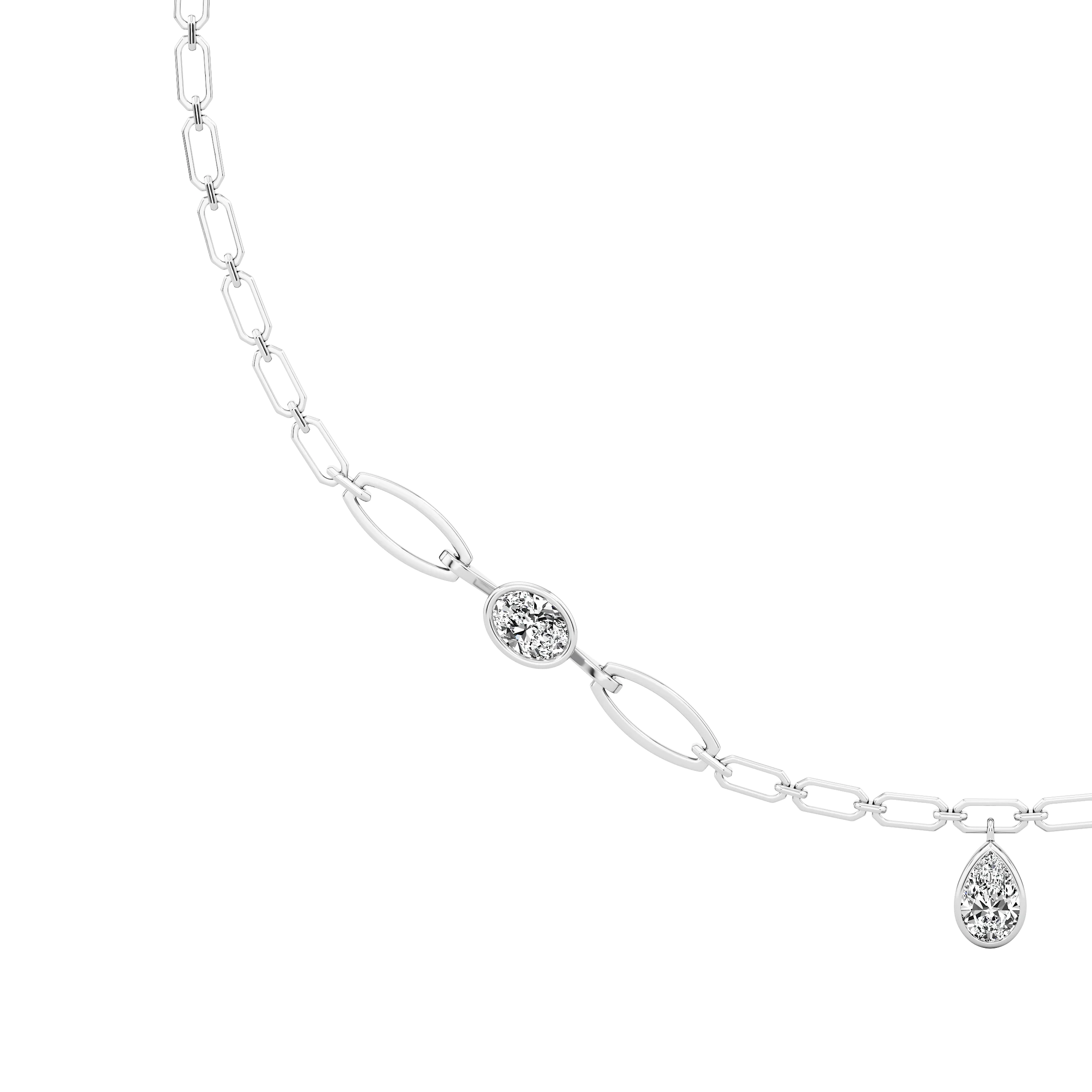 Lustre Loop Diamond Necklace 7