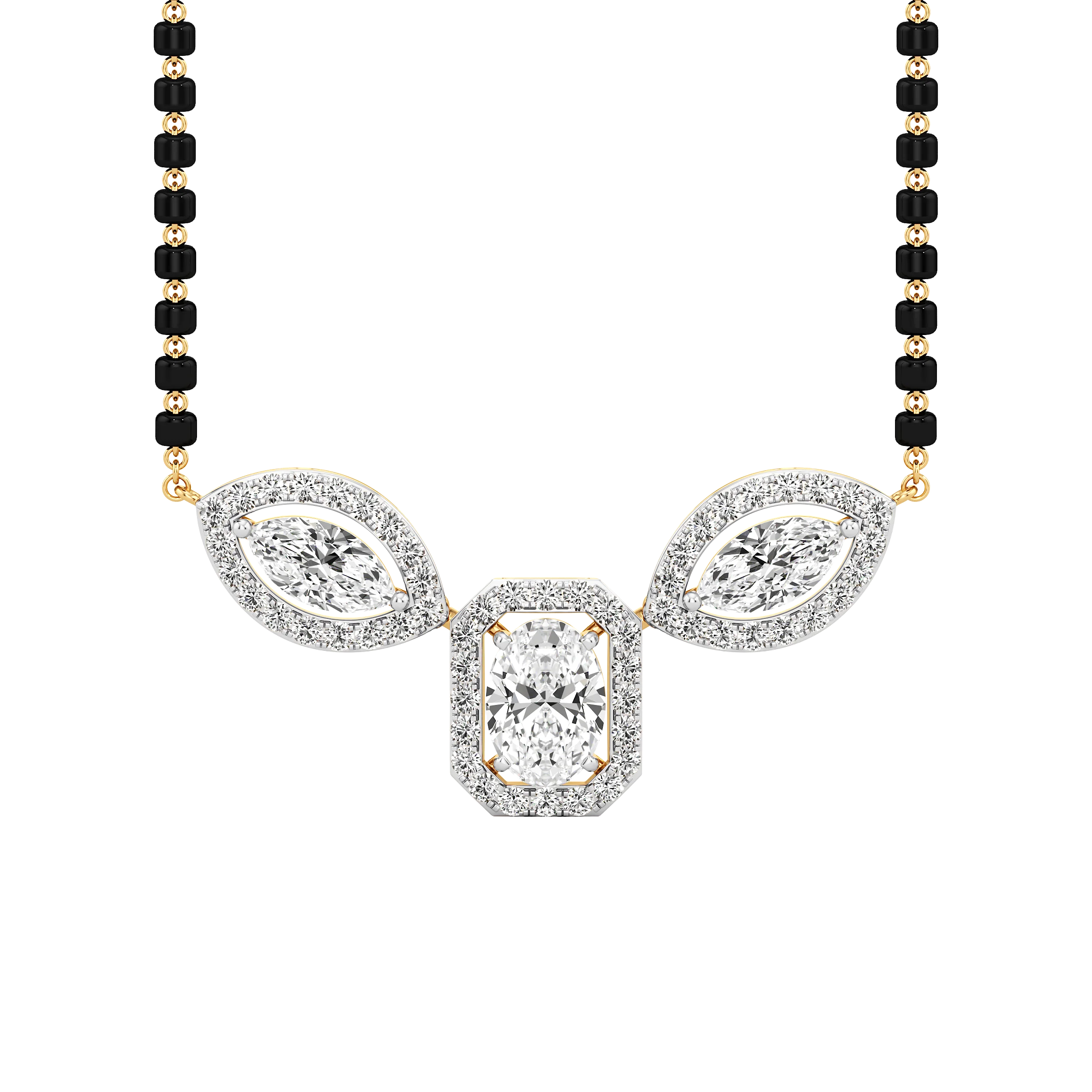 Trinity Gleam Diamond Mangalsutra 1