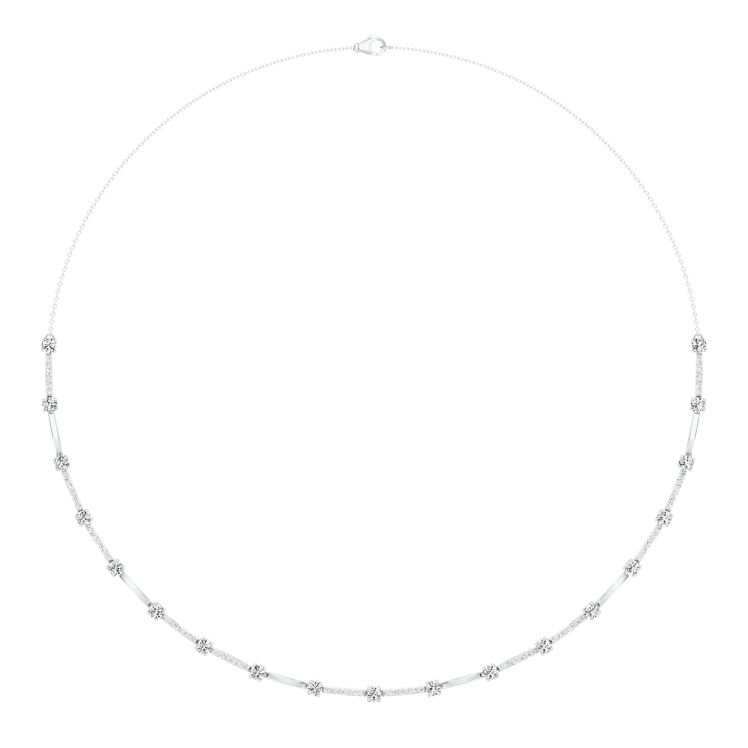 Nebula Glow Tennis Necklace 7