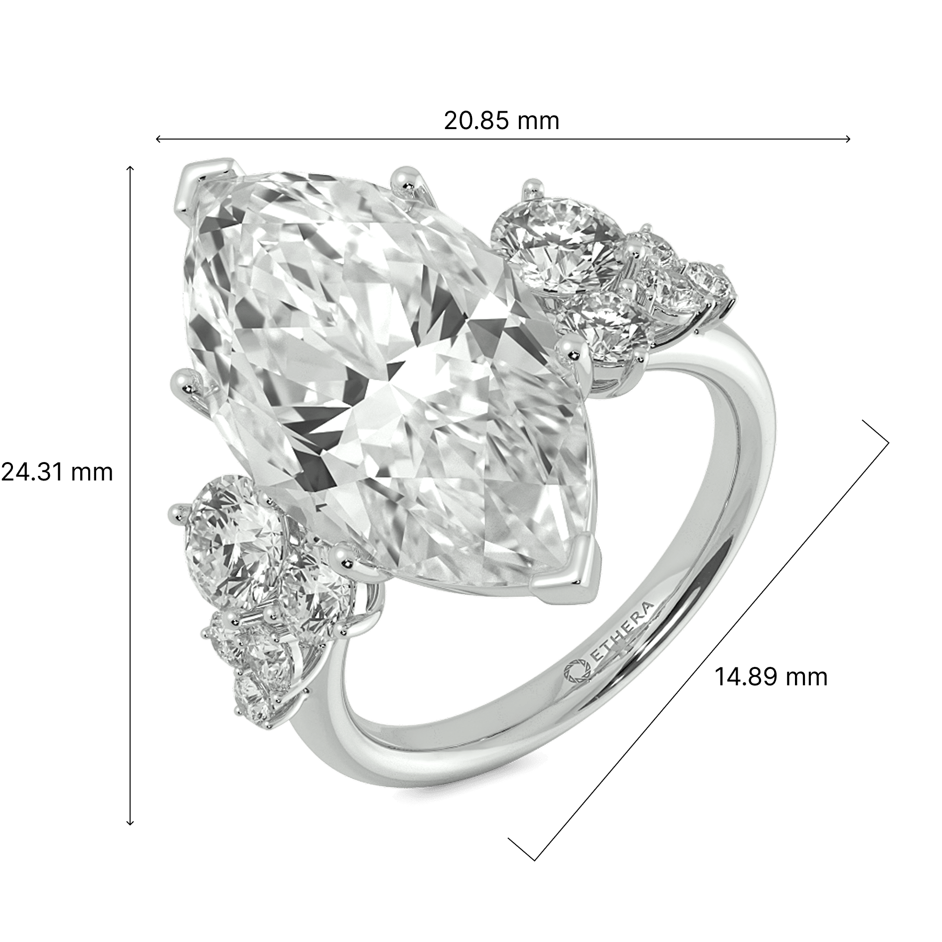 Cascade Marquise Ring 6