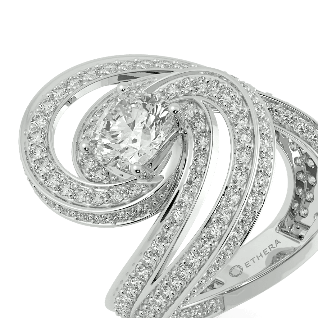 Infinity Curve Cocktail Ring 3