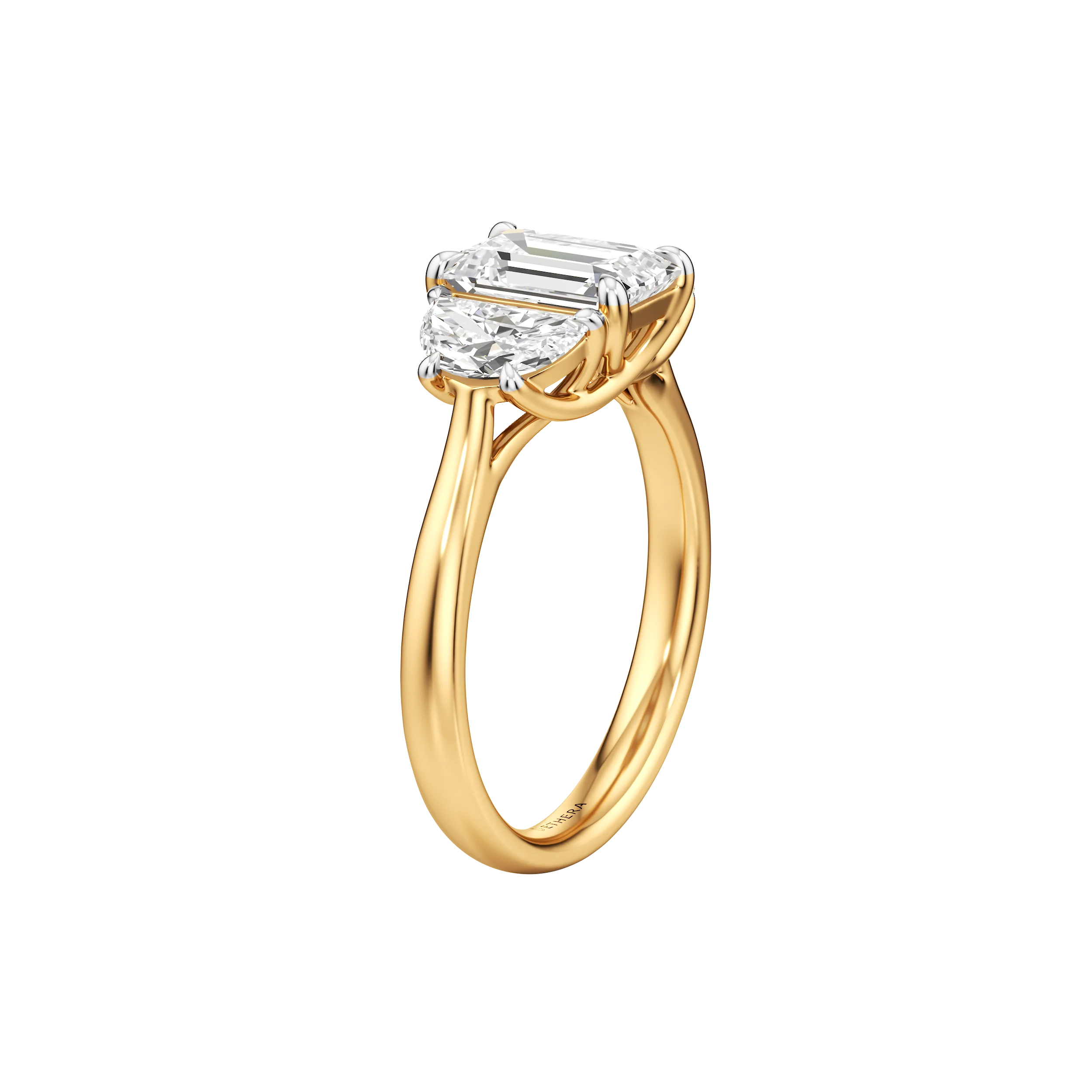 Tri Lumiere Three Stone Ring 4