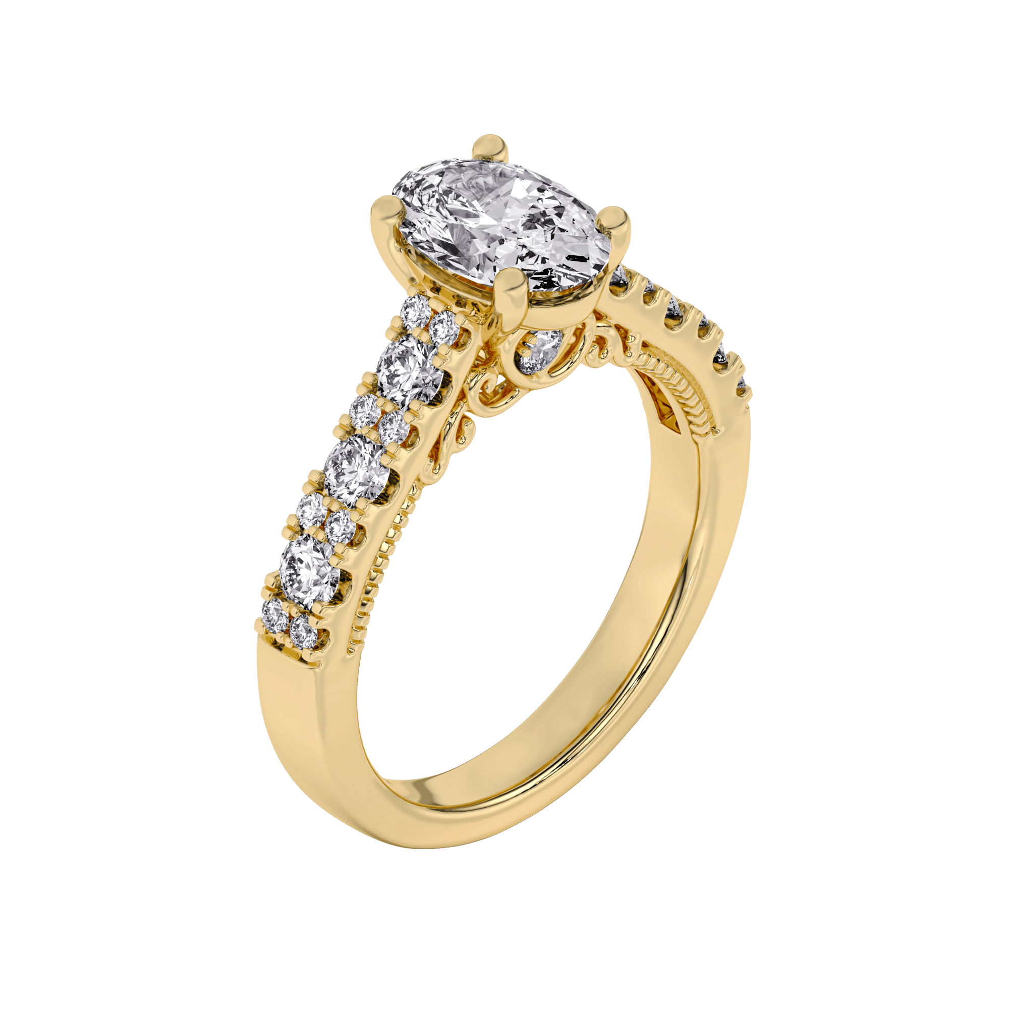 Nouveau Brilliance Solitaire Ring 0