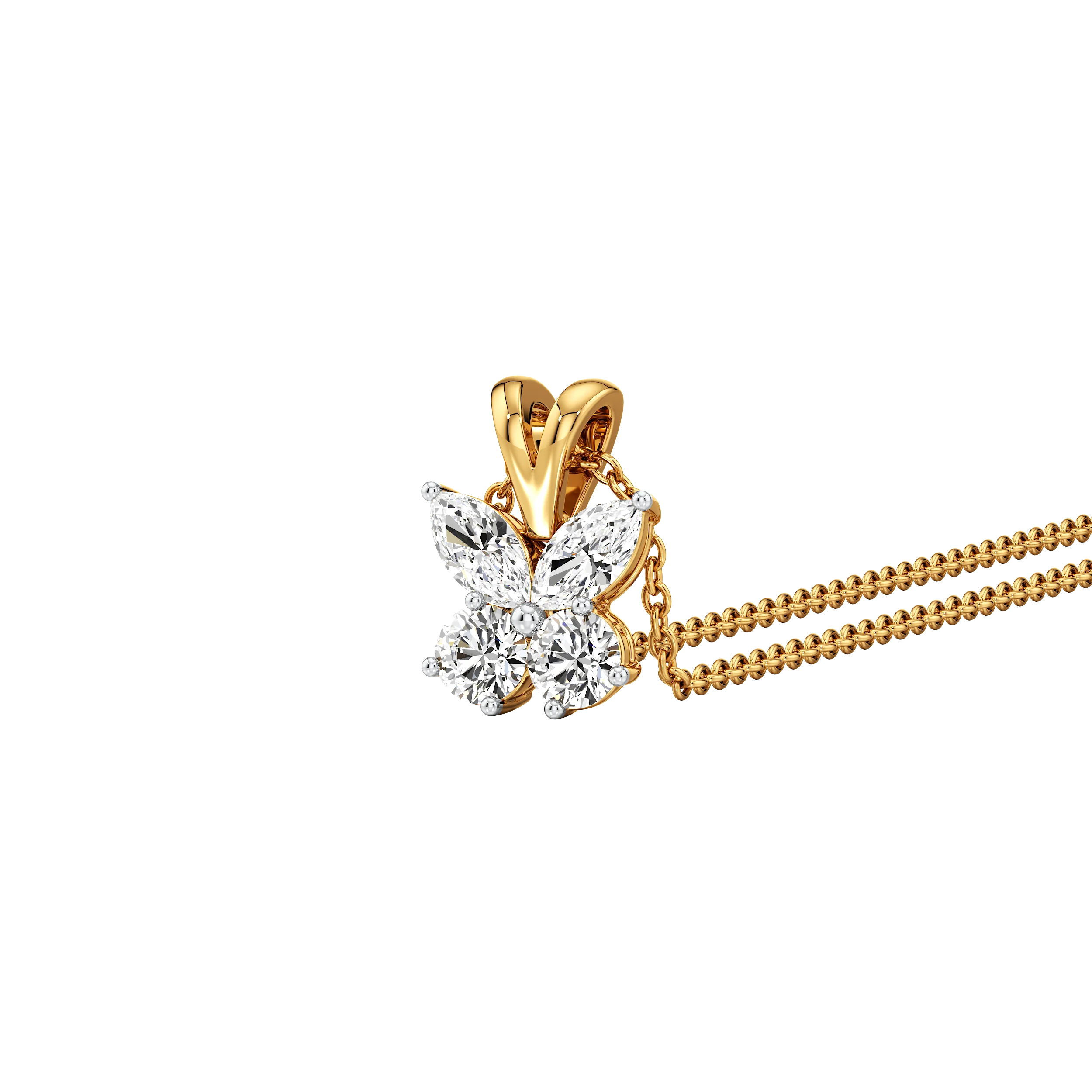 Flutter Bloom Pendant and earrings 0