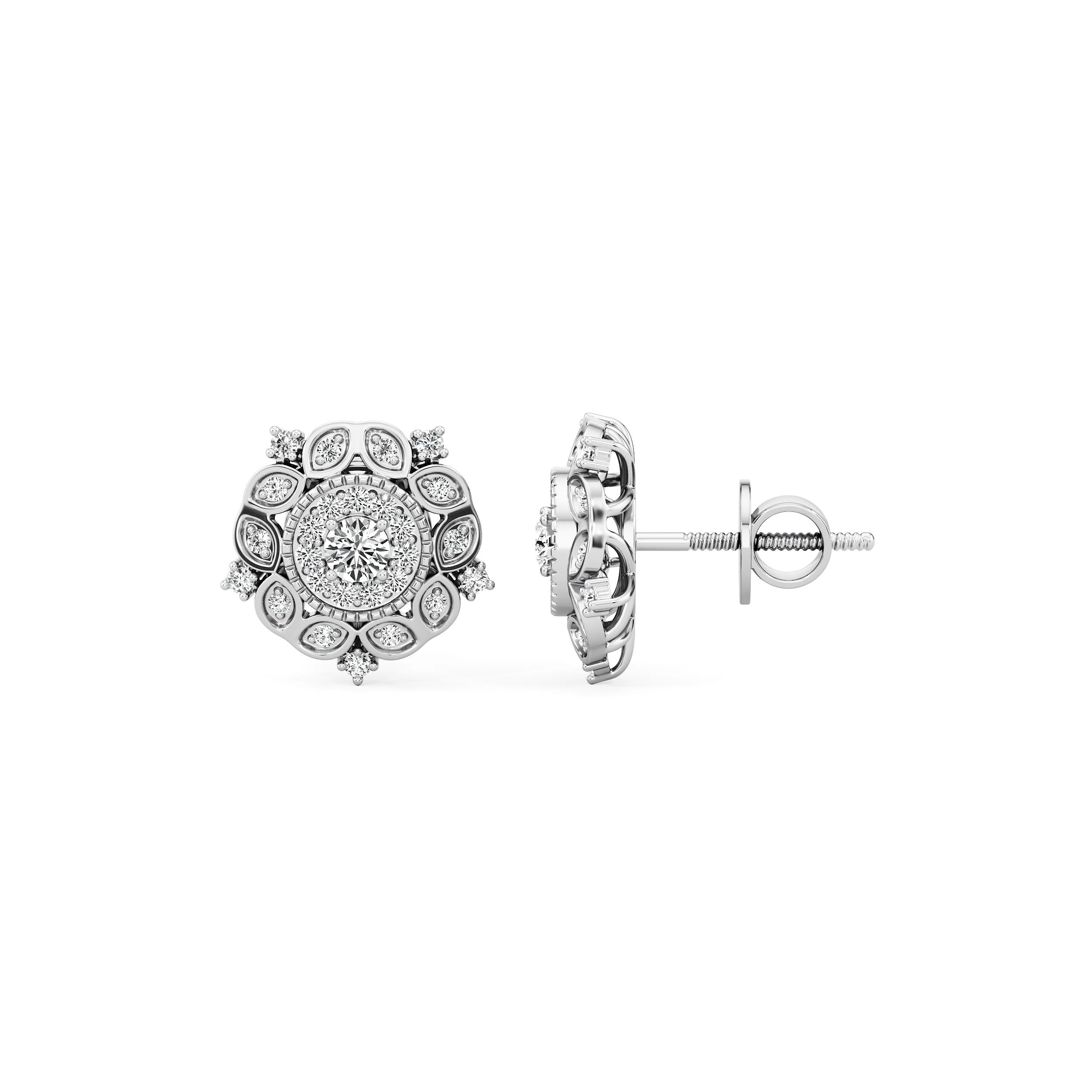 Solstice Bloom Diamond Studs 3