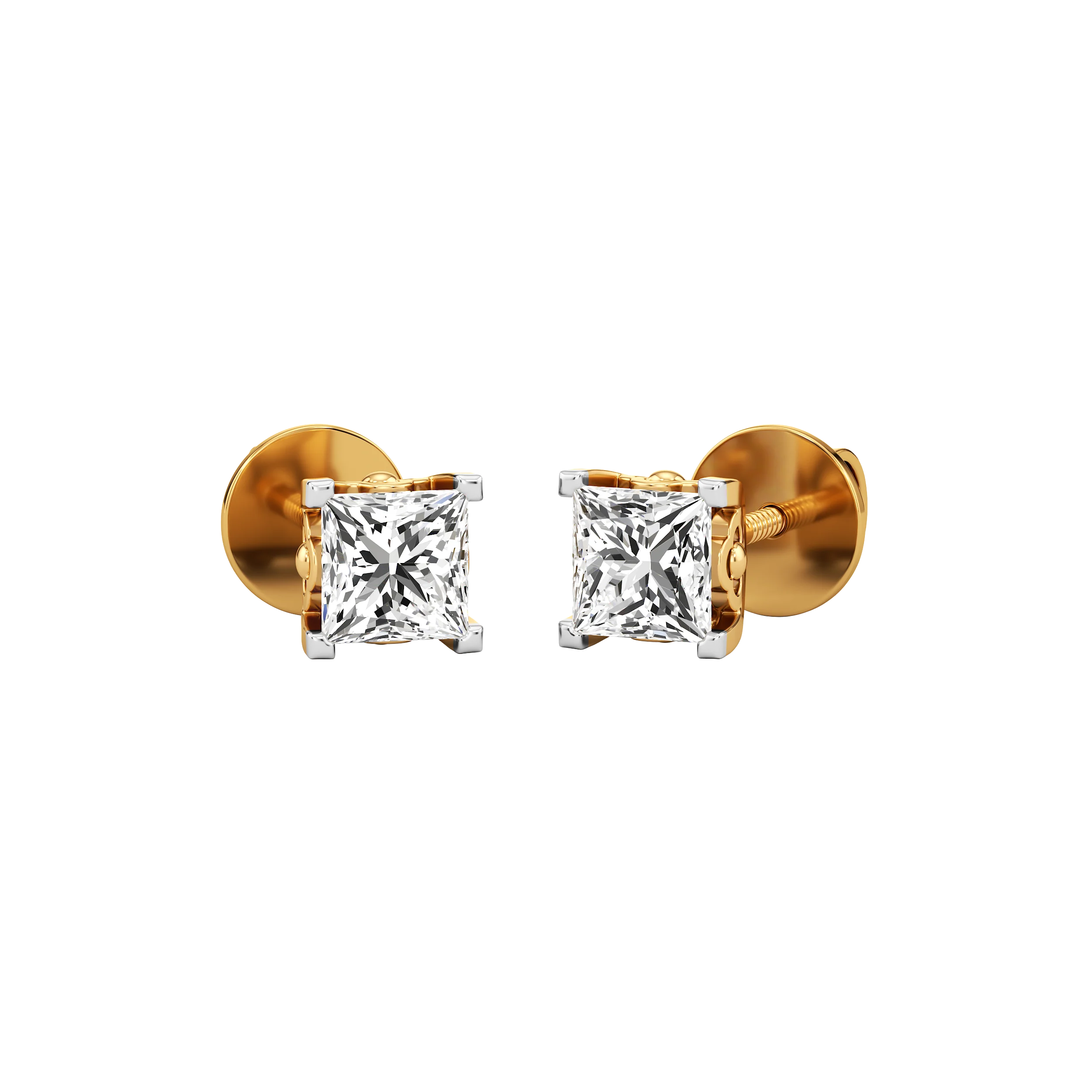 Princess Diamond Studs 0