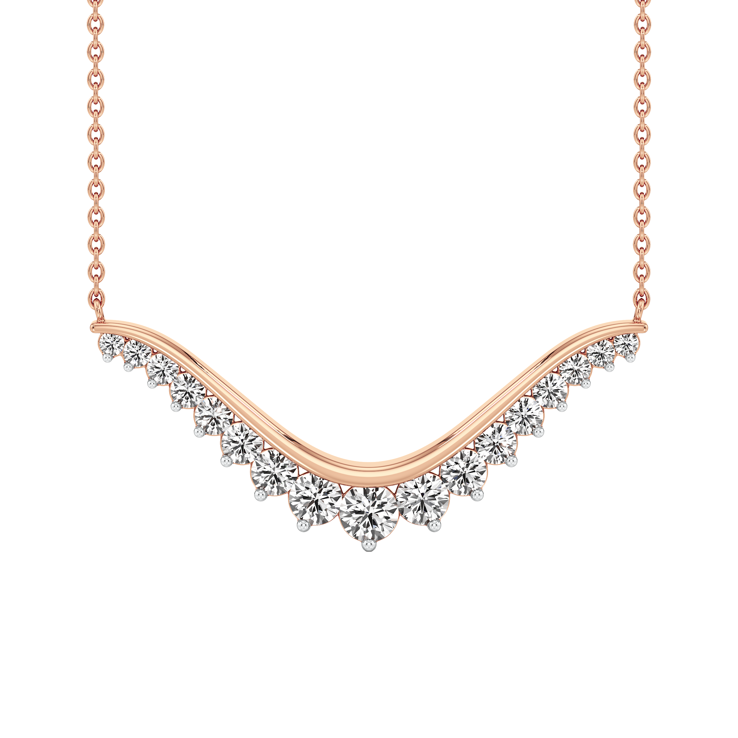 Elaria Cascade Diamond Necklace 7