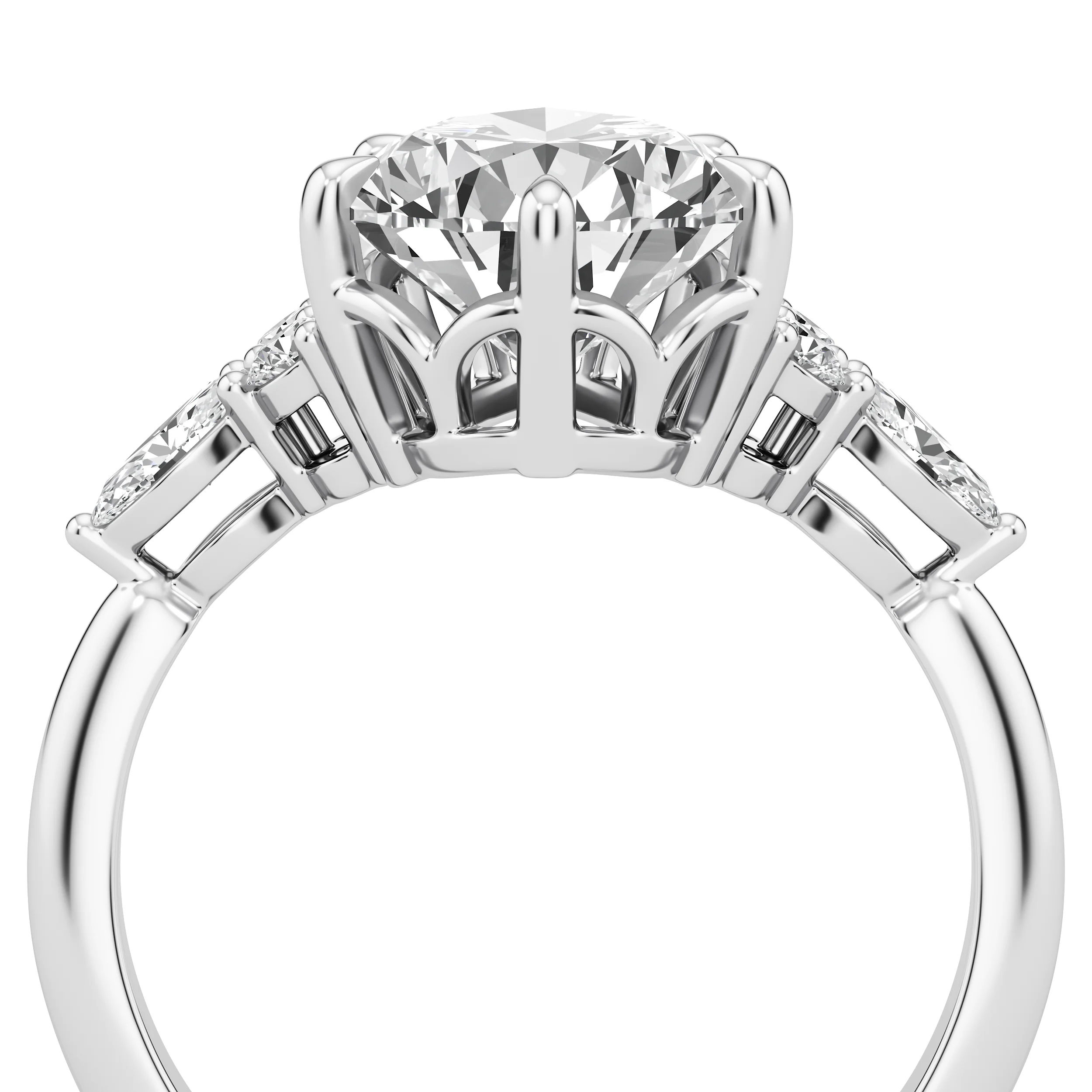 Luminaria Pear Cocktail Ring 11