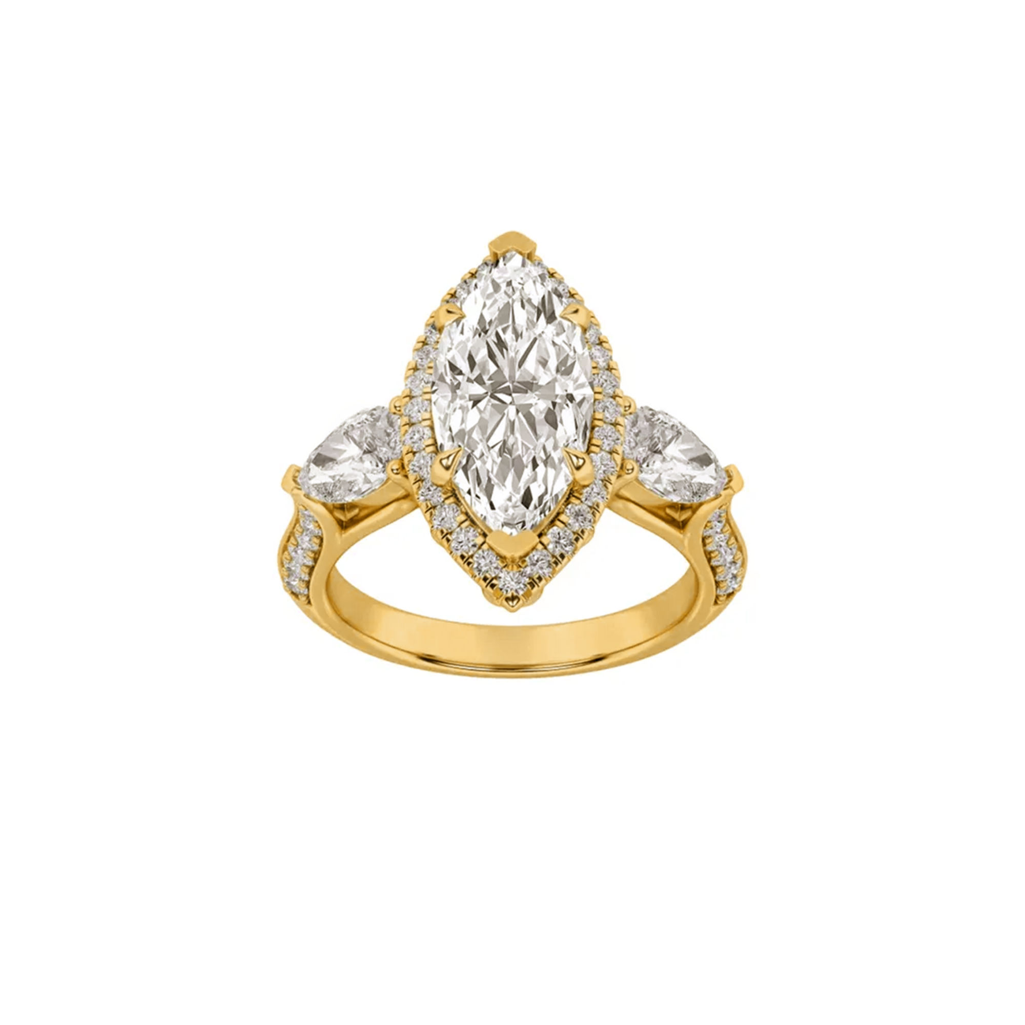 Triad Of Love 3 Stone Ring 0