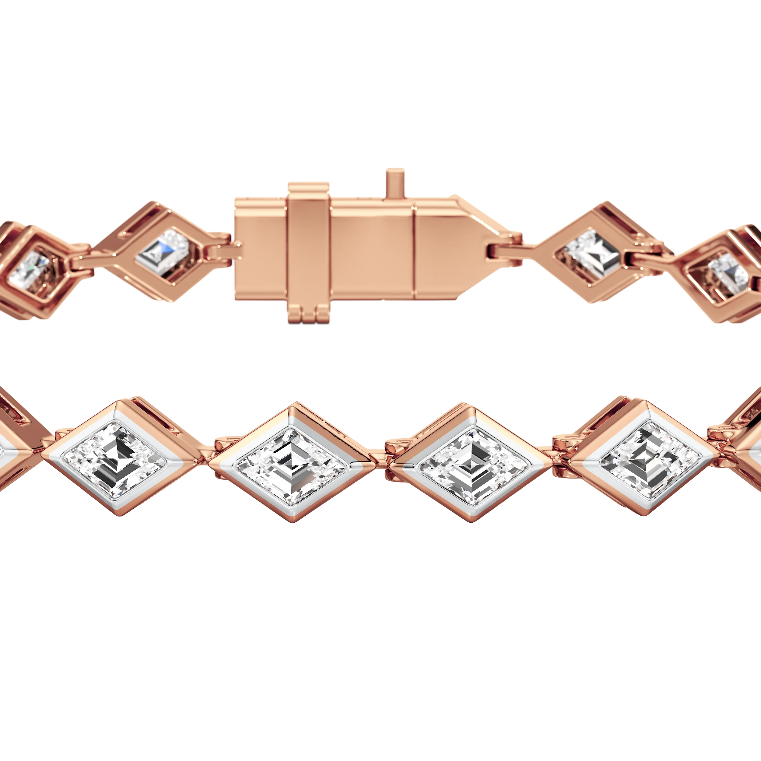 Infinite Lozenge Tennis Bracelet 8