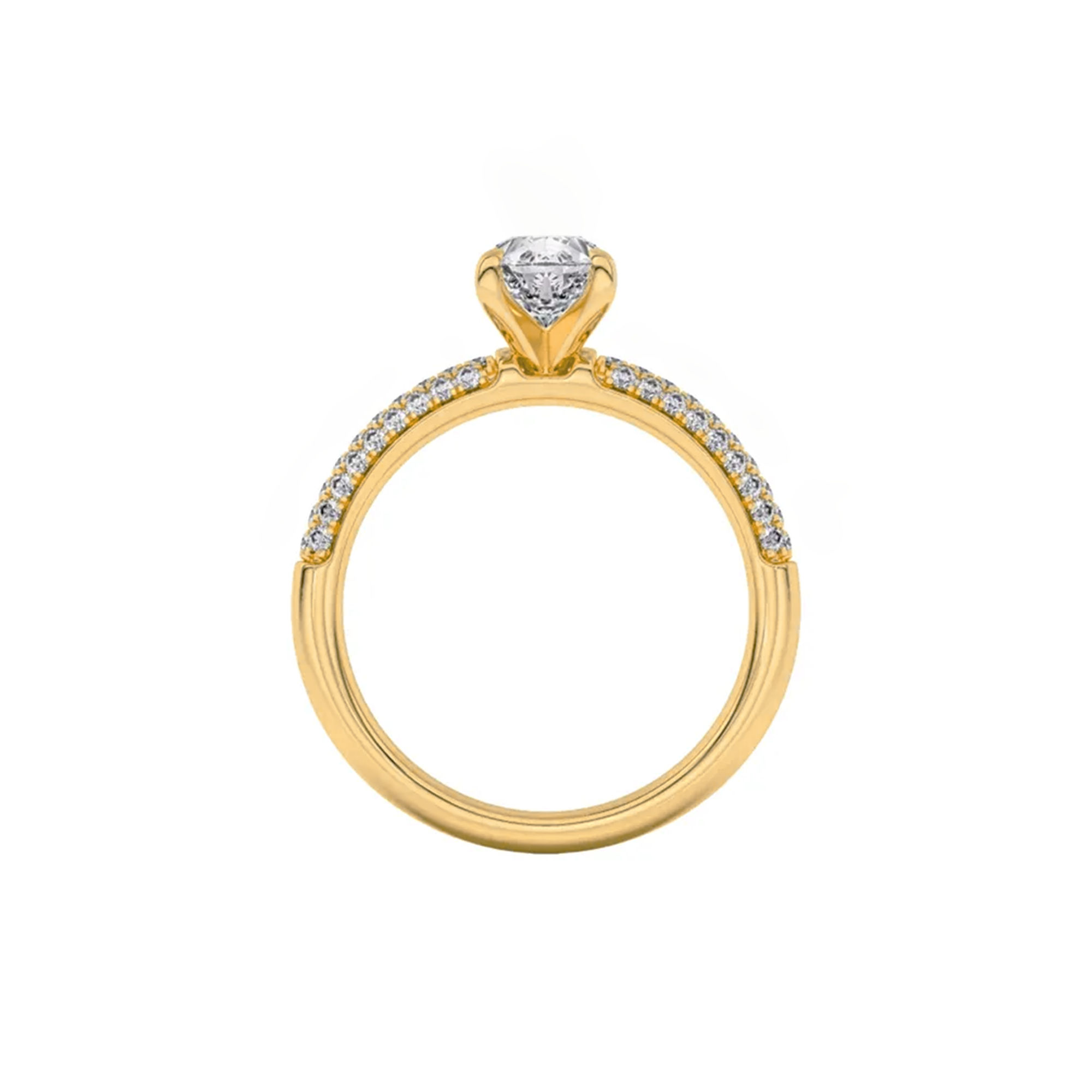 Radiant Round Pavé Ring 3